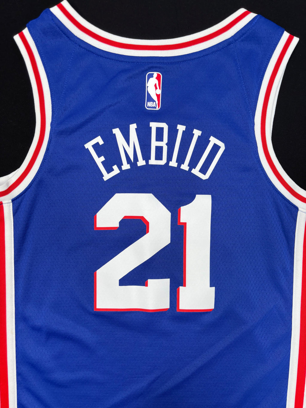 Philadelphia 76ers Joel Embiid Nike Swingman Basketball Jersey Size: 40