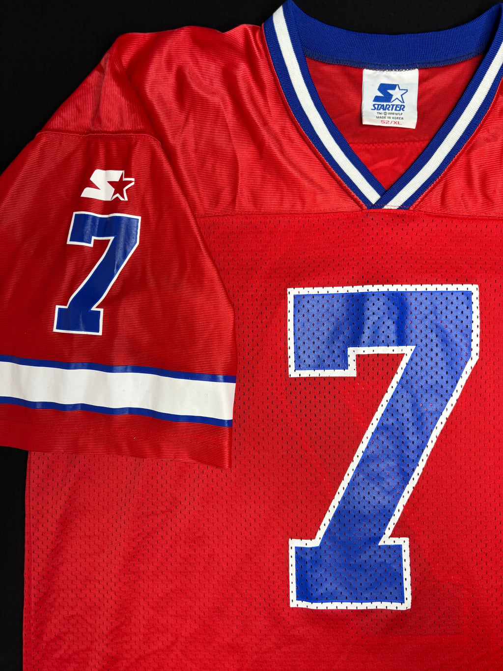 Buffalo Bills Doug Flutie Alt Red Starter Football Jersey Size: 52