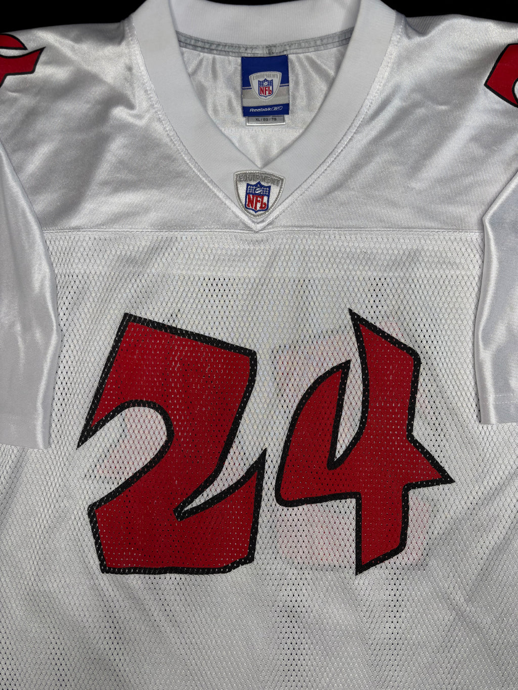 Tampa Bay Buccaneers Cadillac Williams “Pirate Print” Reebok Football Jersey Size: XL