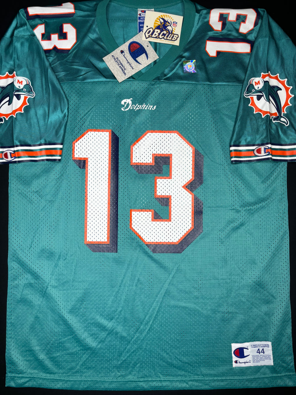 NWT Vintage Miami Dolphins Dan Marino Champion Football Jersey Size: 44