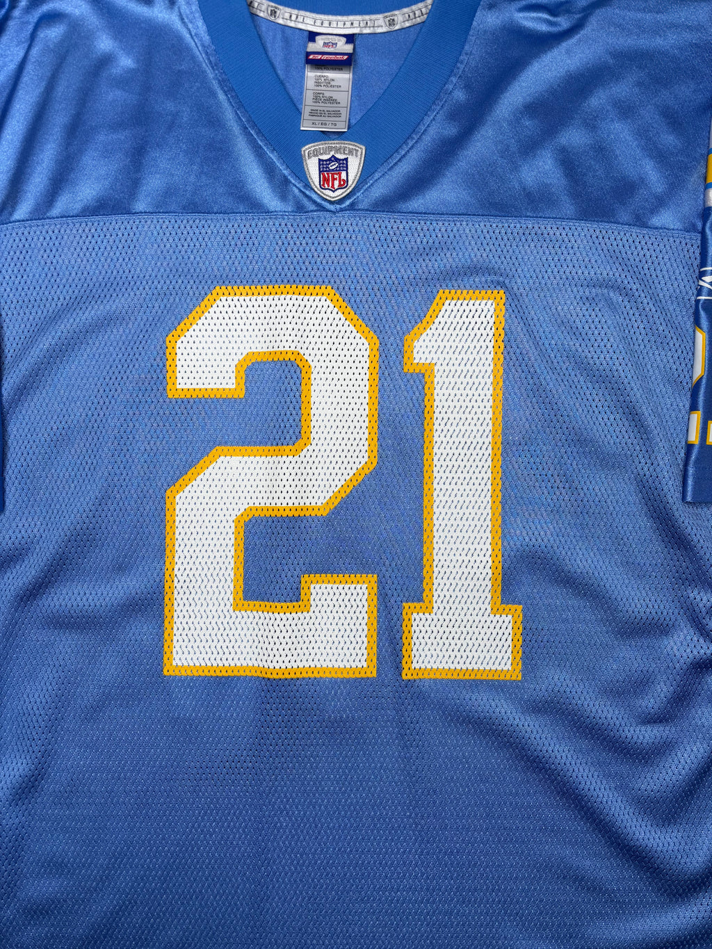 San Diego Chargers Ladainian Tomlinson Reebok Football Jersey Size: XL
