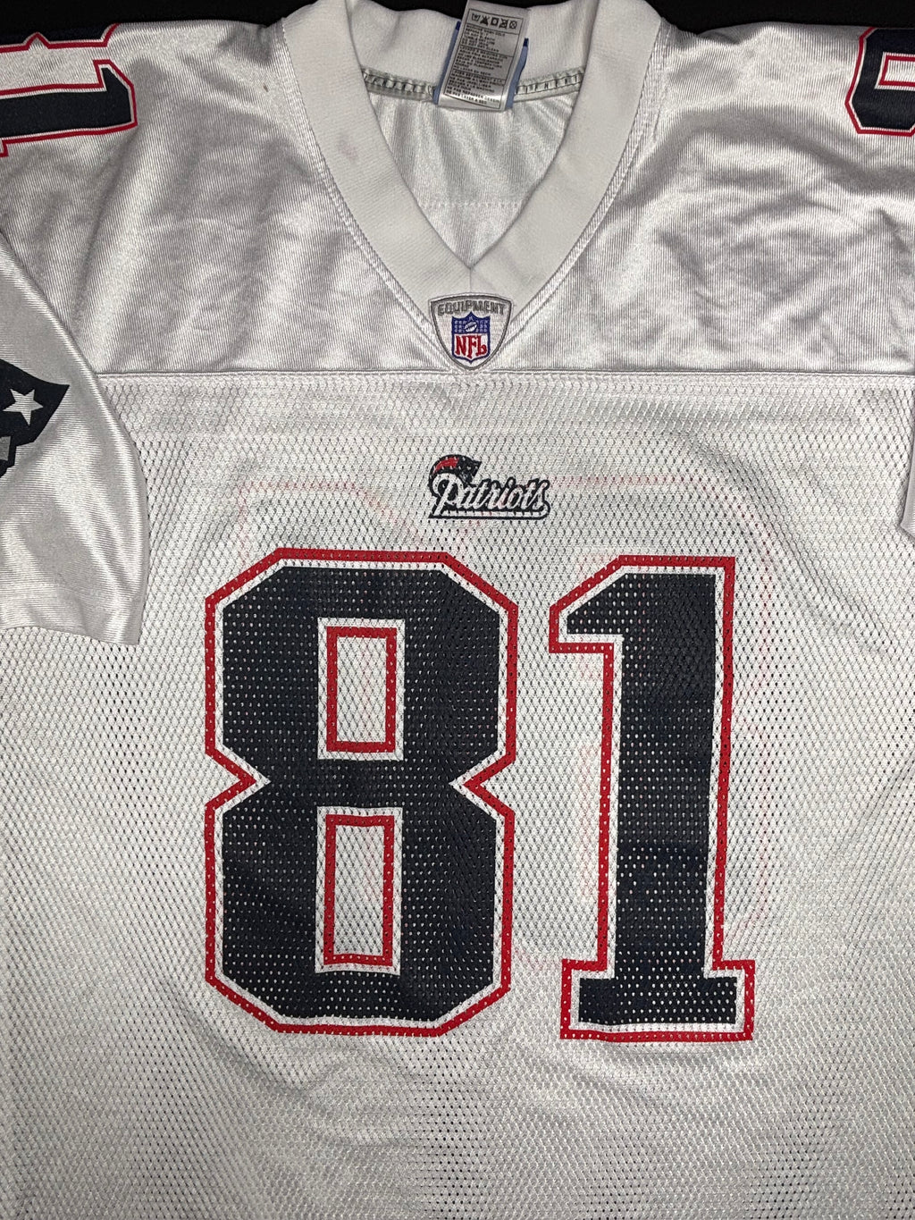 New England Patriots Randy Moss Reebok Football Jersey Size: XL
