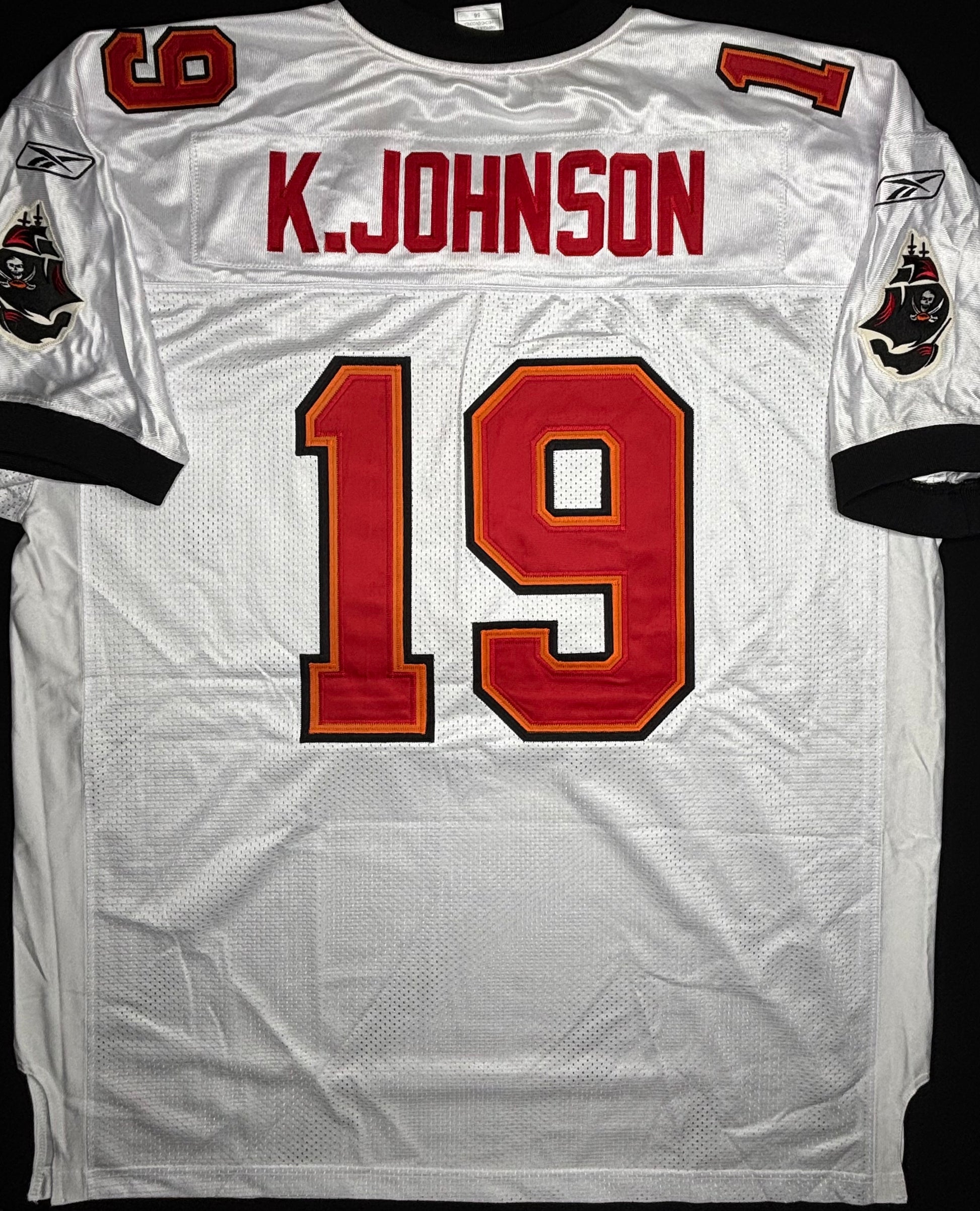 Tampa Bay Buccaneers Keyshawn Johnson Authentic Reebok Football Jersey Size: 56