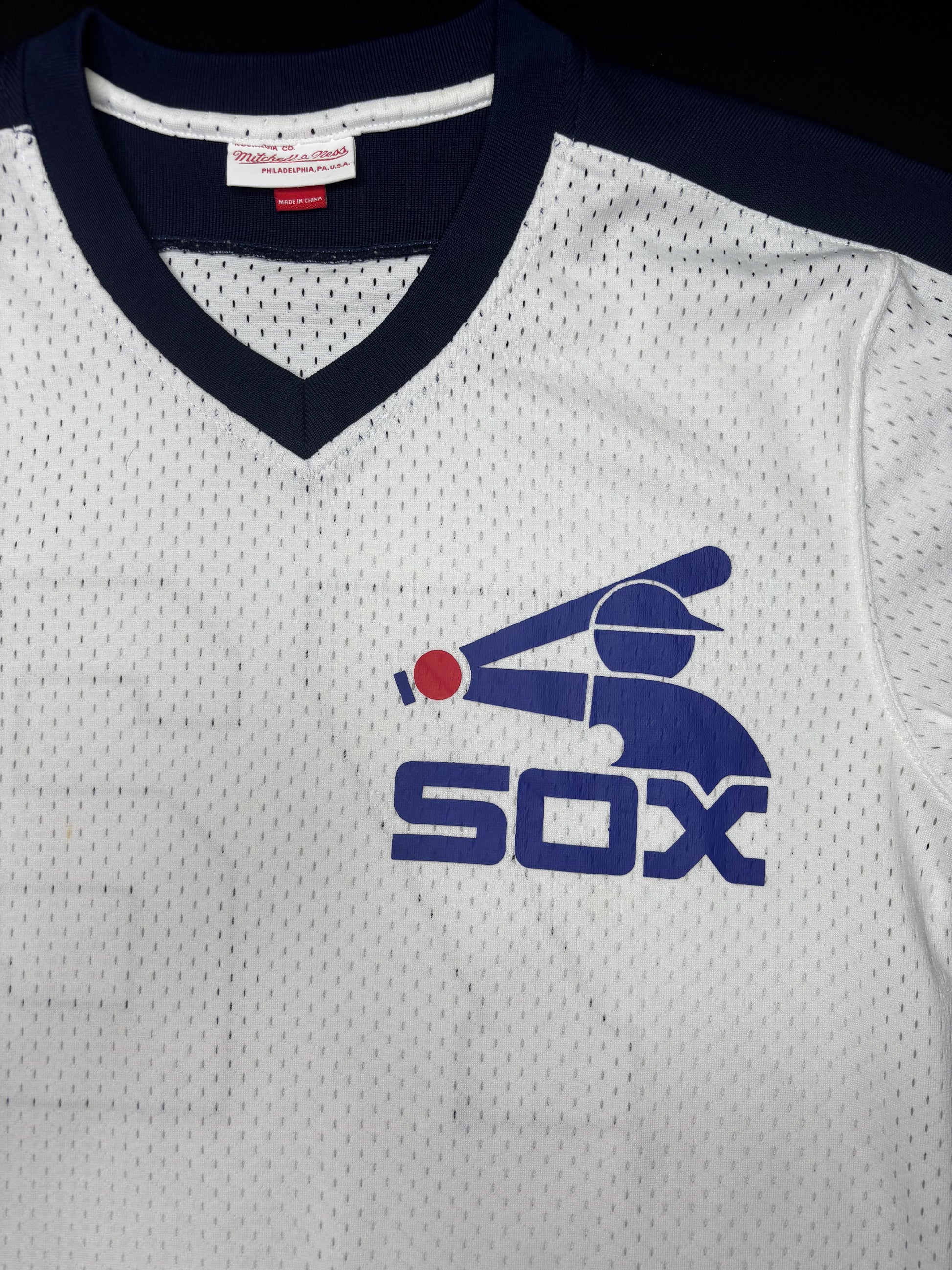 Chicago White Sox Carlton Fisk Mitchell and Ness 1981 Mesh BP Baseball Jersey Size: Medium
