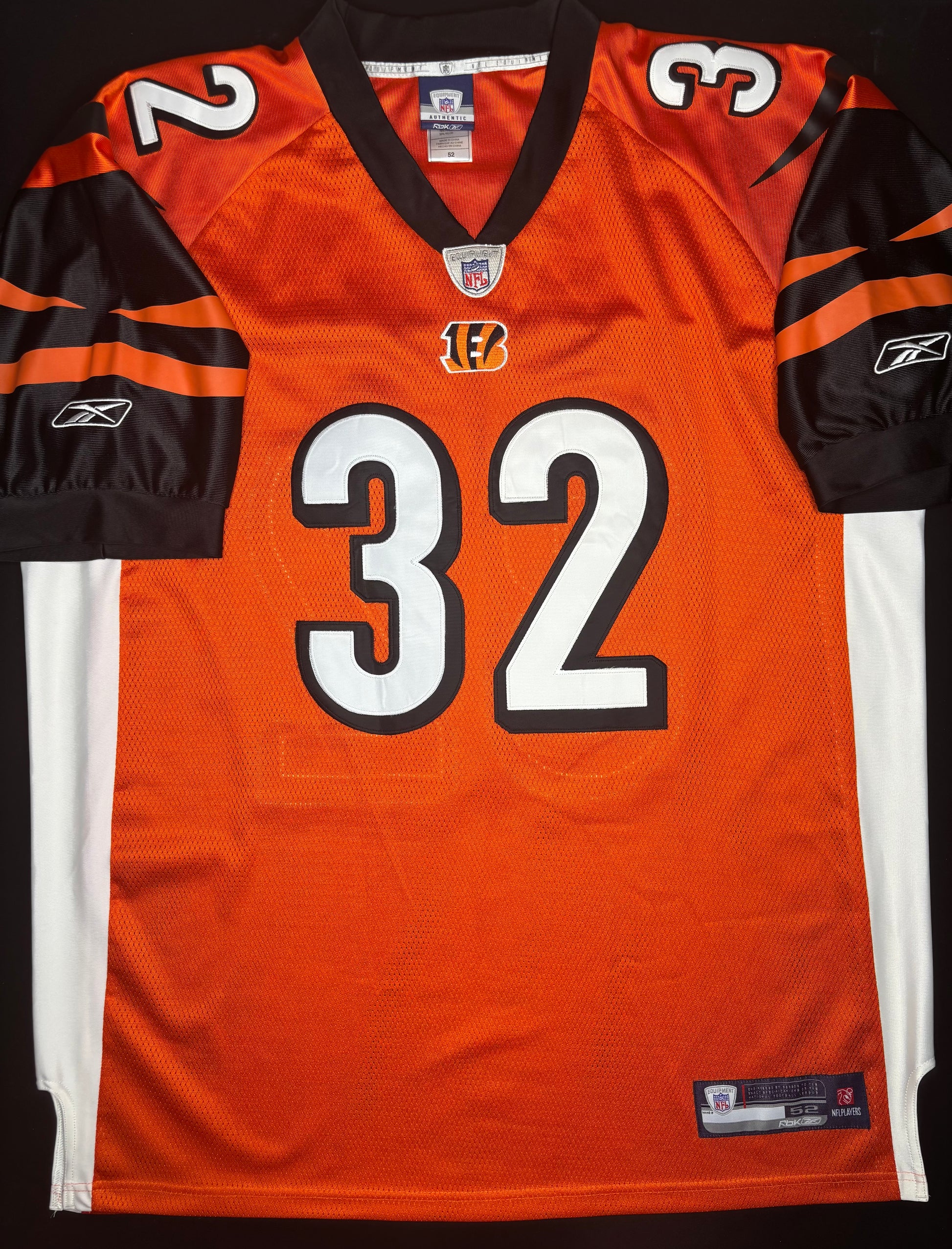 Cincinnati Bengals Rudi Johnson Authentic Reebok Football Jersey Size: 52