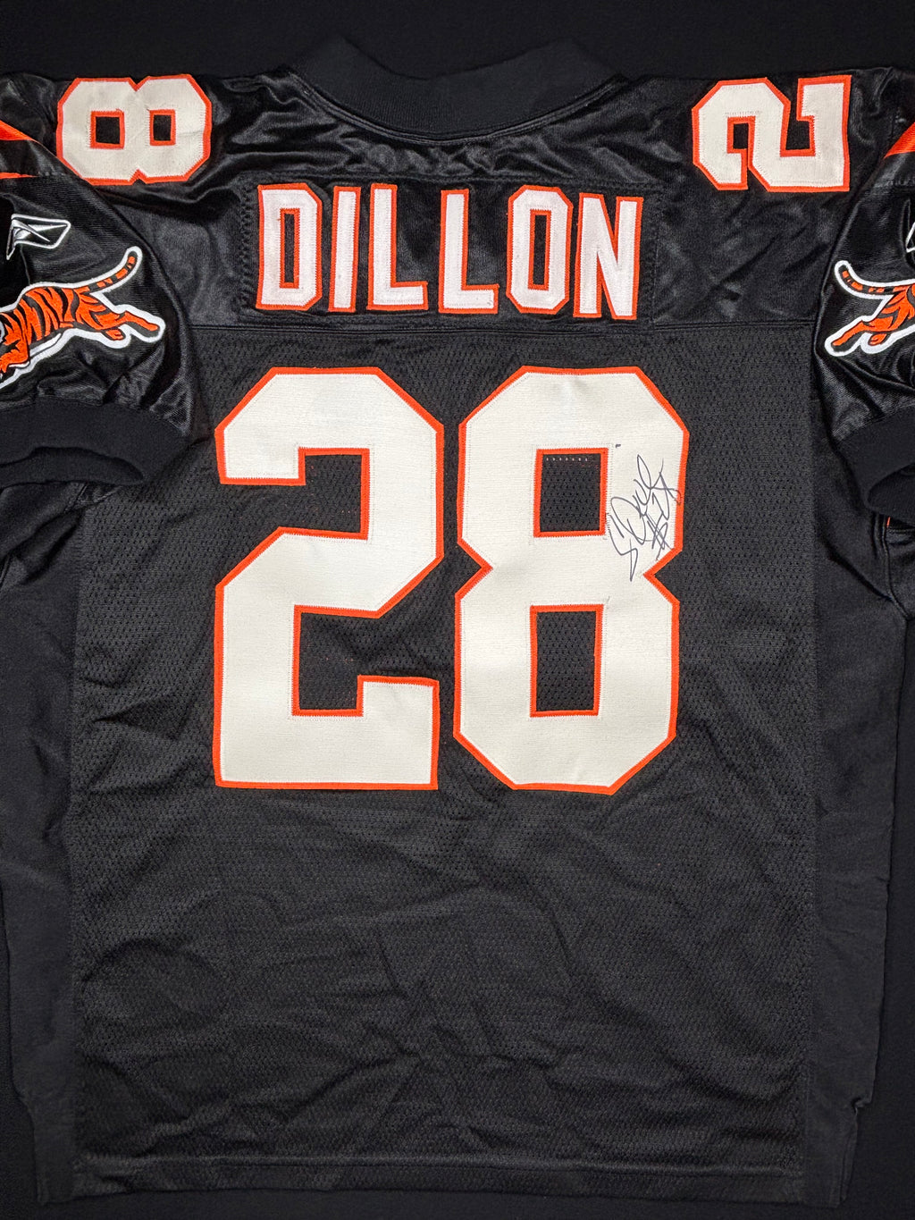 Cincinnati Bengals Corey Dillon Autographed Reebok Authentic Football Jersey Size: 50