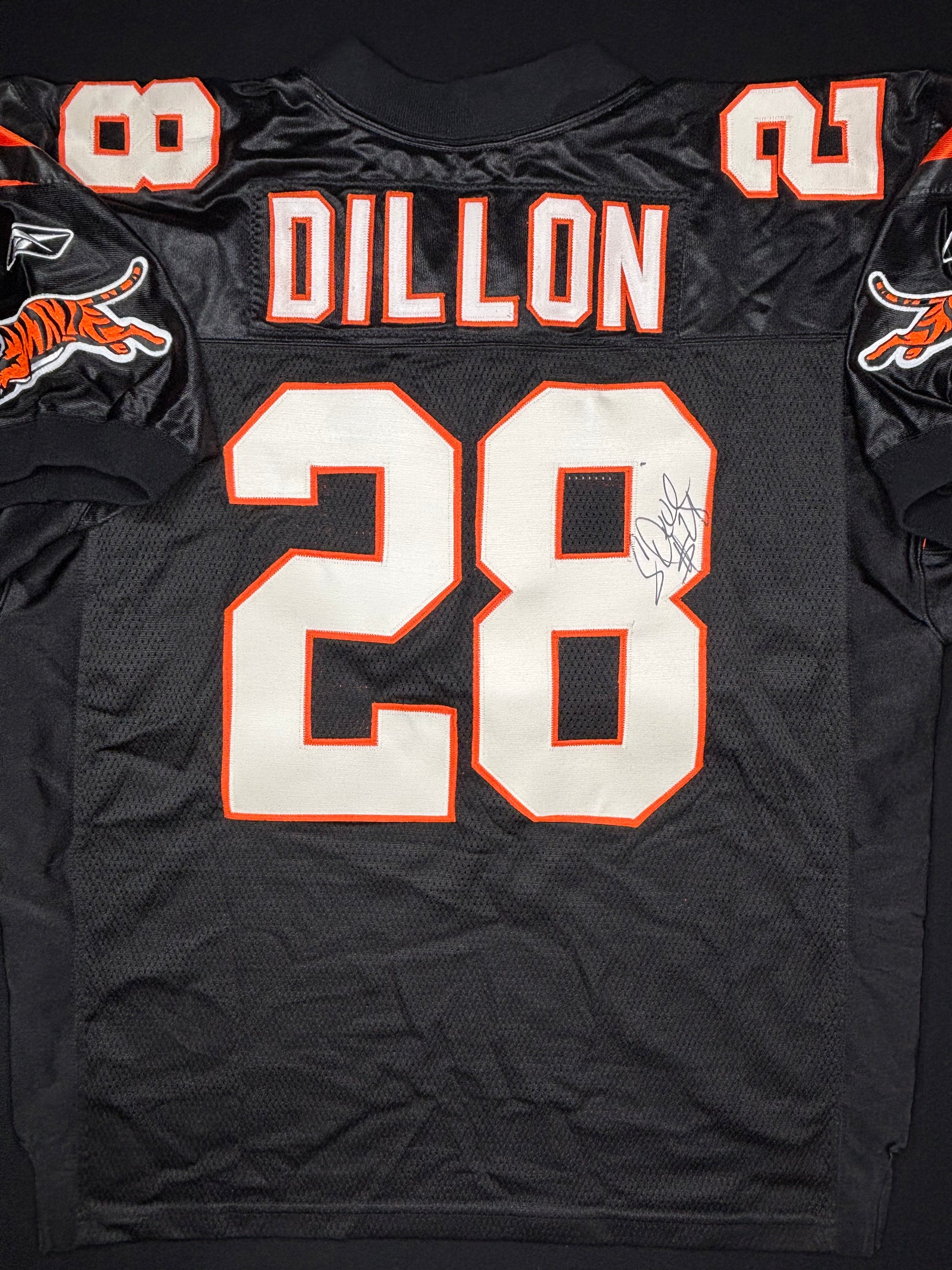Cincinnati Bengals Corey Dillon Autographed Reebok Authentic Football Jersey Size: 50