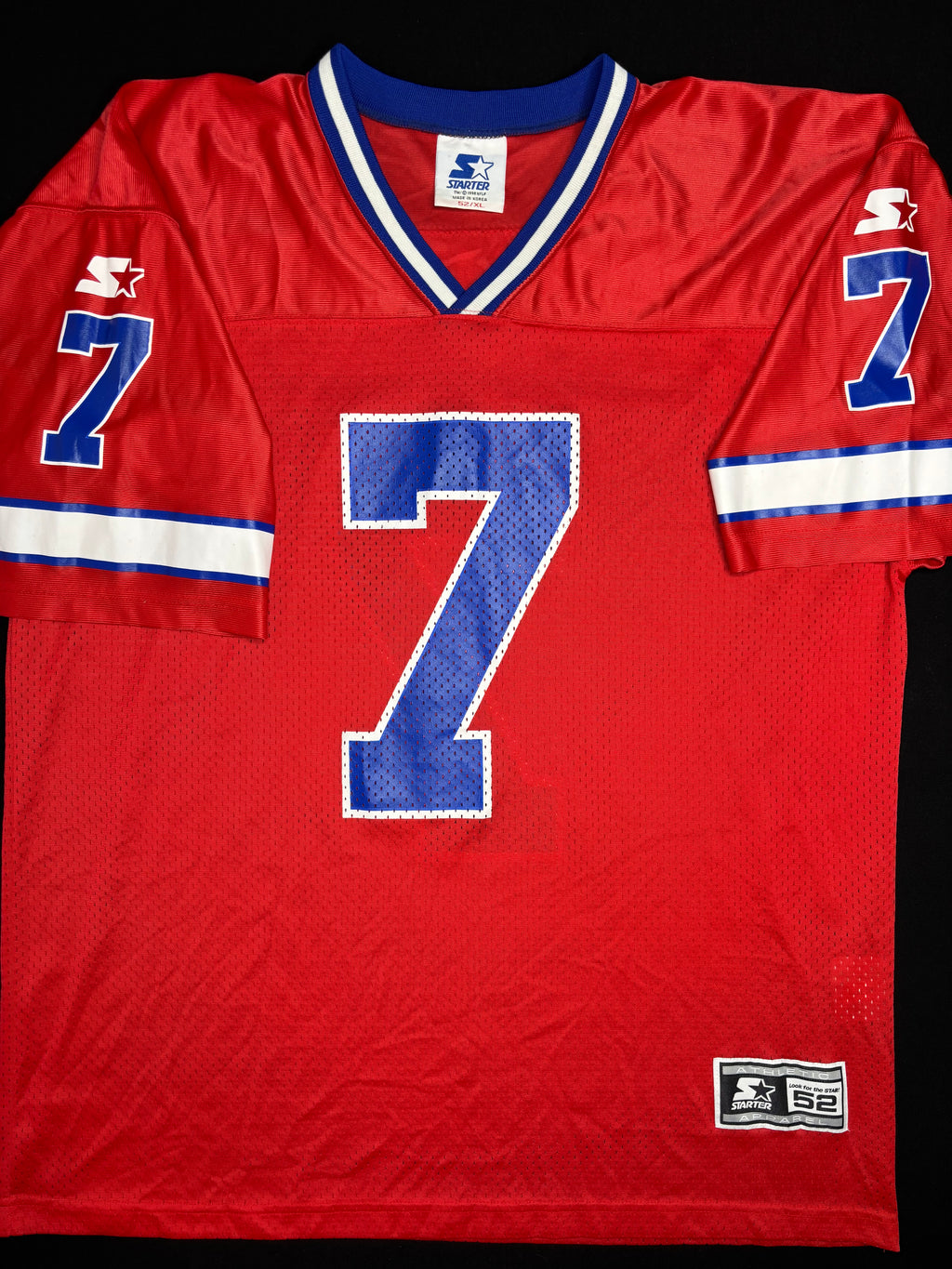 Buffalo Bills Doug Flutie Alt Red Starter Football Jersey Size: 52
