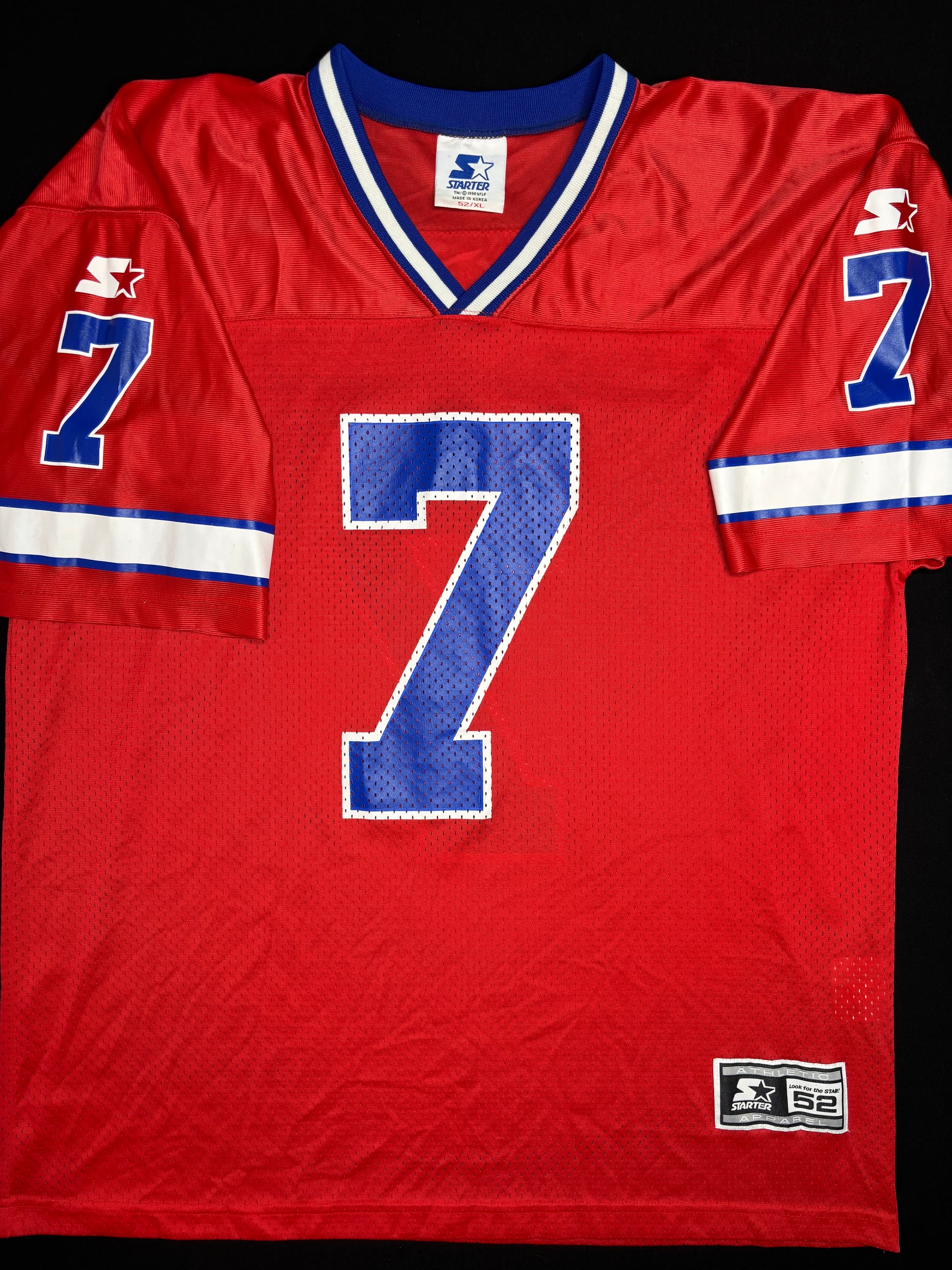 Buffalo Bills Doug Flutie Alt Red Starter Football Jersey Size: 52