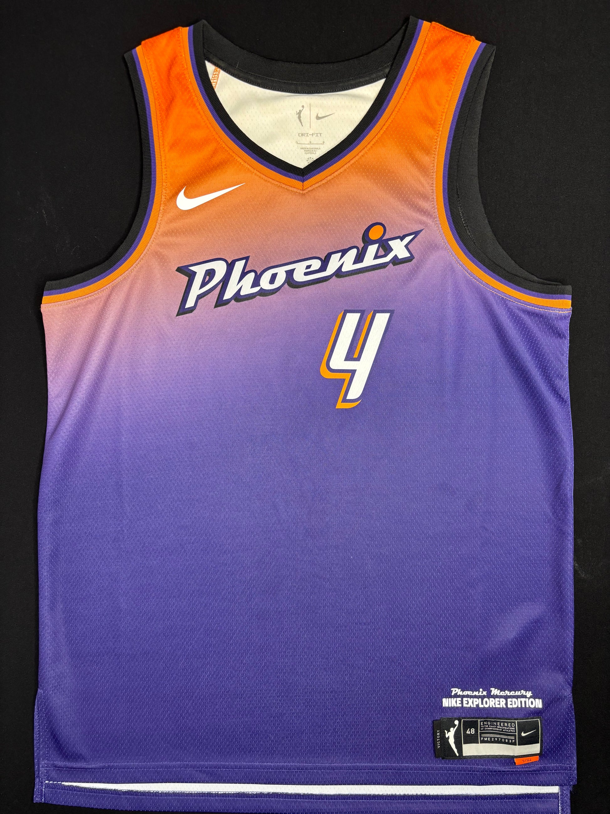 Phoenix Mercury Skyler Diggins-Smith Nike Explorer Edition Basketball Jersey Size: 48