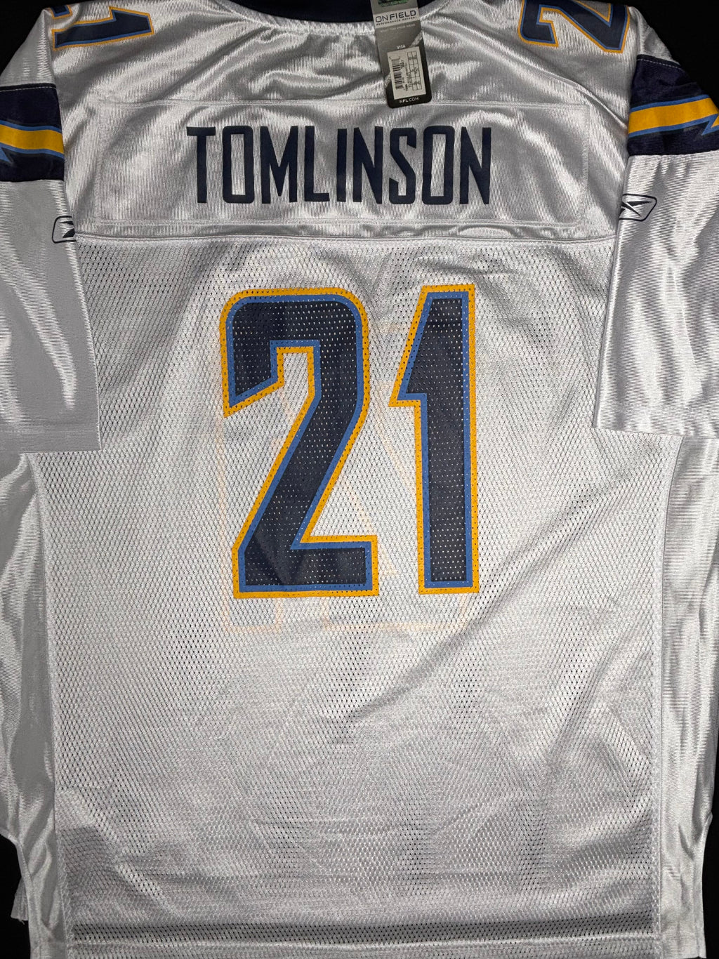 NWT San Diego Chargers Ladainian Tomlinson Reebok Football Jersey Size: XXL