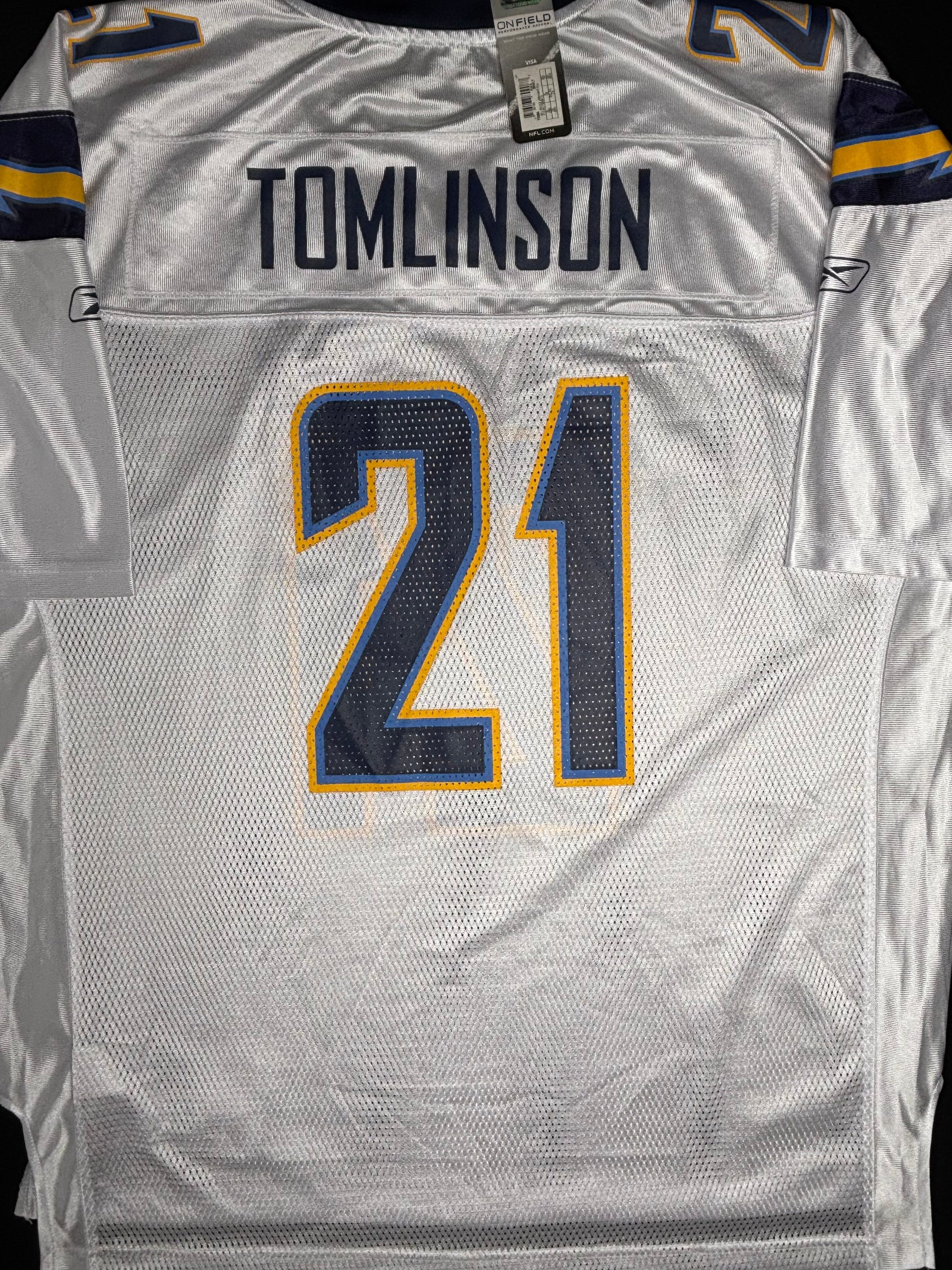 NWT San Diego Chargers Ladainian Tomlinson Reebok Football Jersey Size: XXL