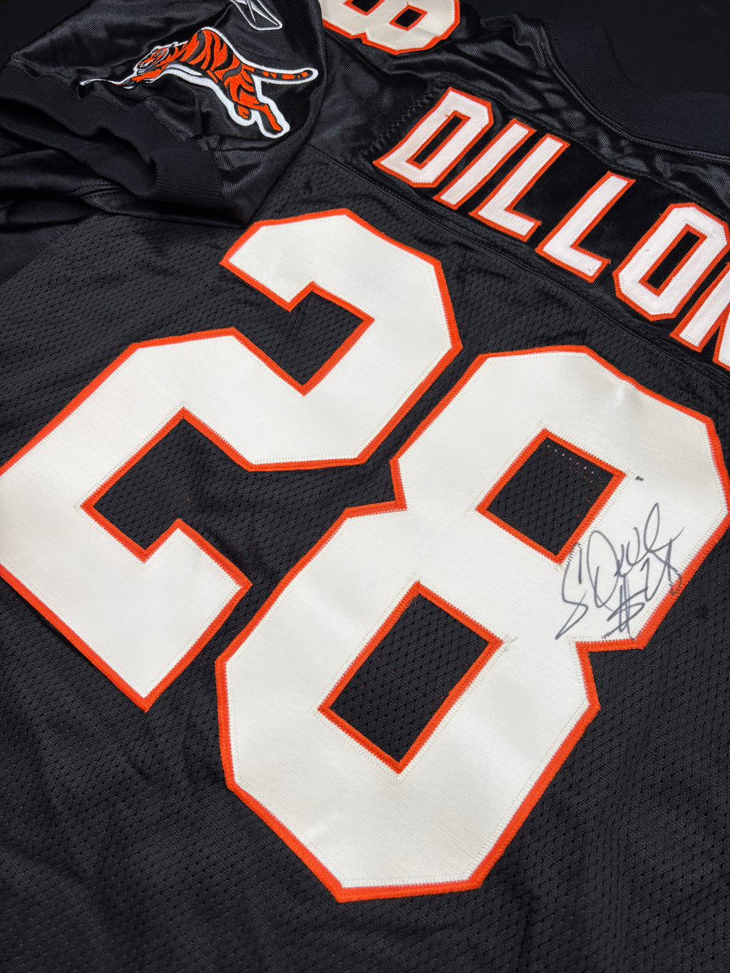 Cincinnati Bengals Corey Dillon Autographed Reebok Authentic Football Jersey Size: 50
