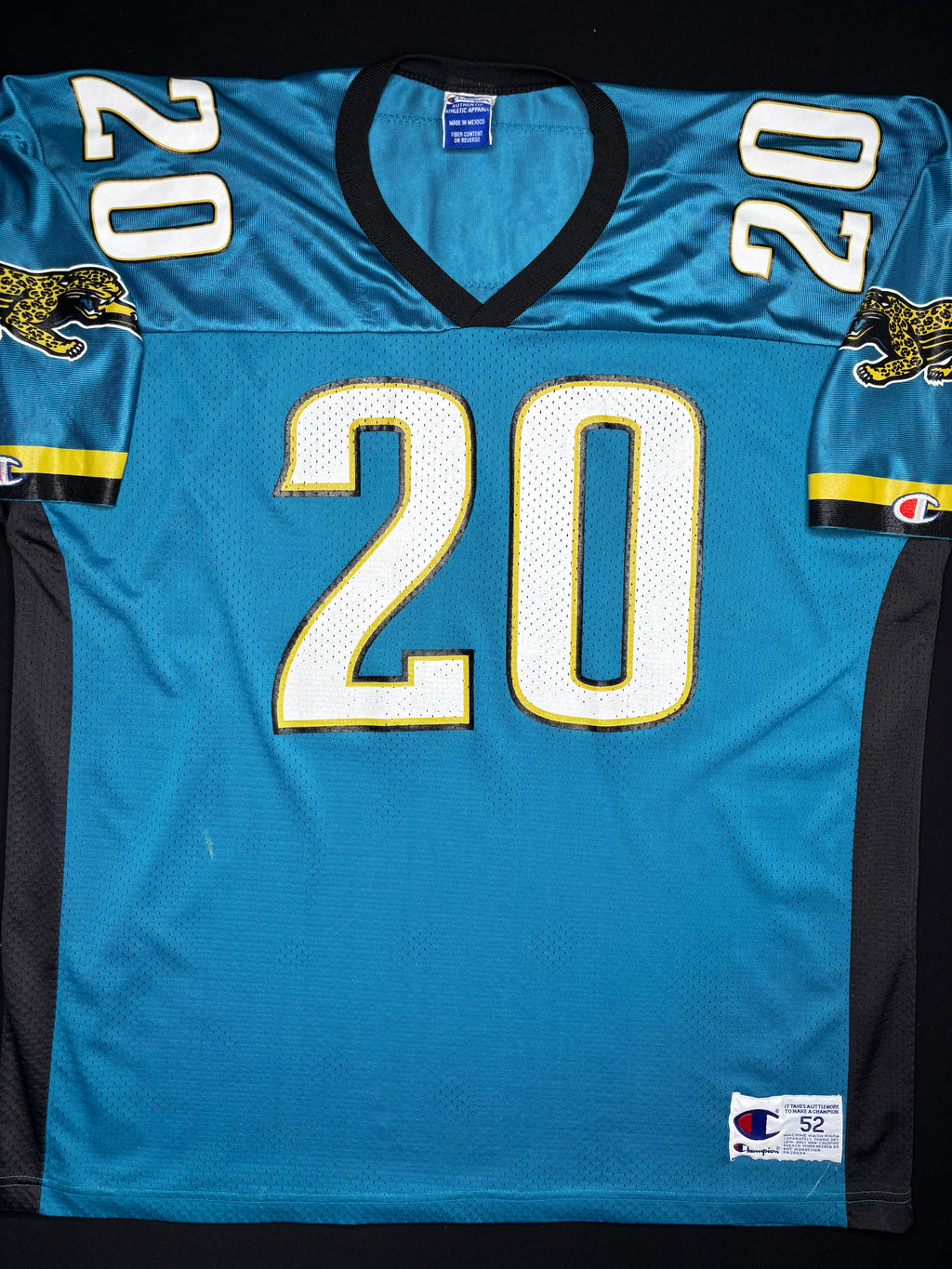 Jacksonville Jaguars Natrone Means Champion Football Jersey Size: 52