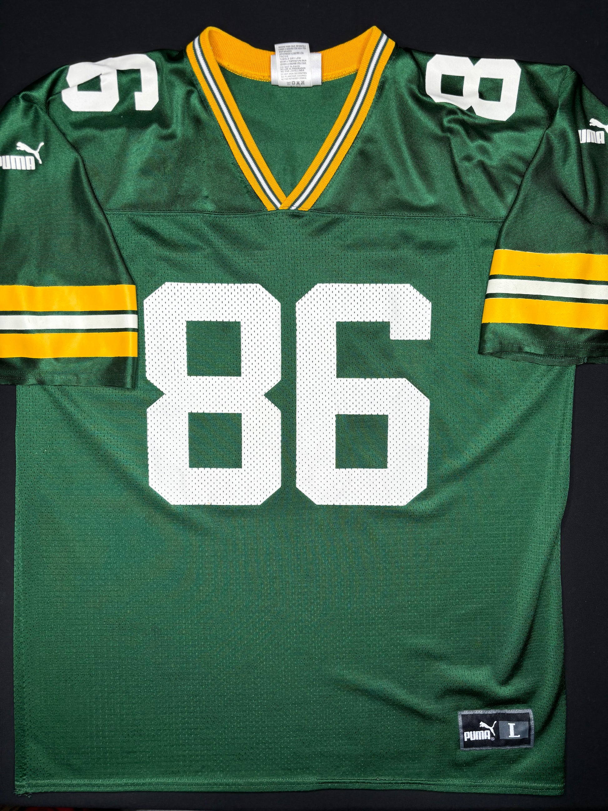 Vintage Green Bay Packers Antonio Freeman Puma Football Jersey Size: Large