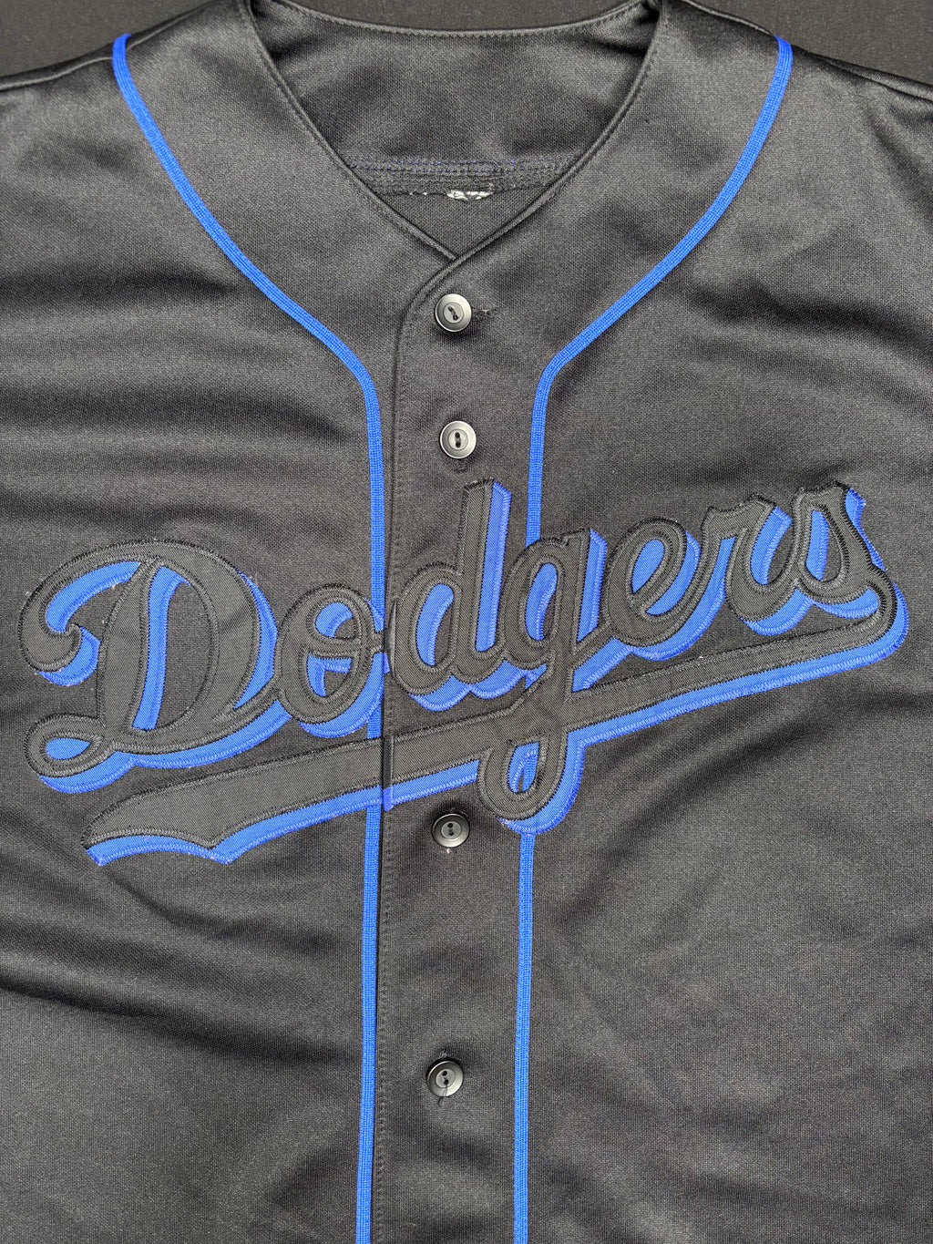 Los Angeles Dodgers Alt Black Majestic Baseball Jersey Size: Medium