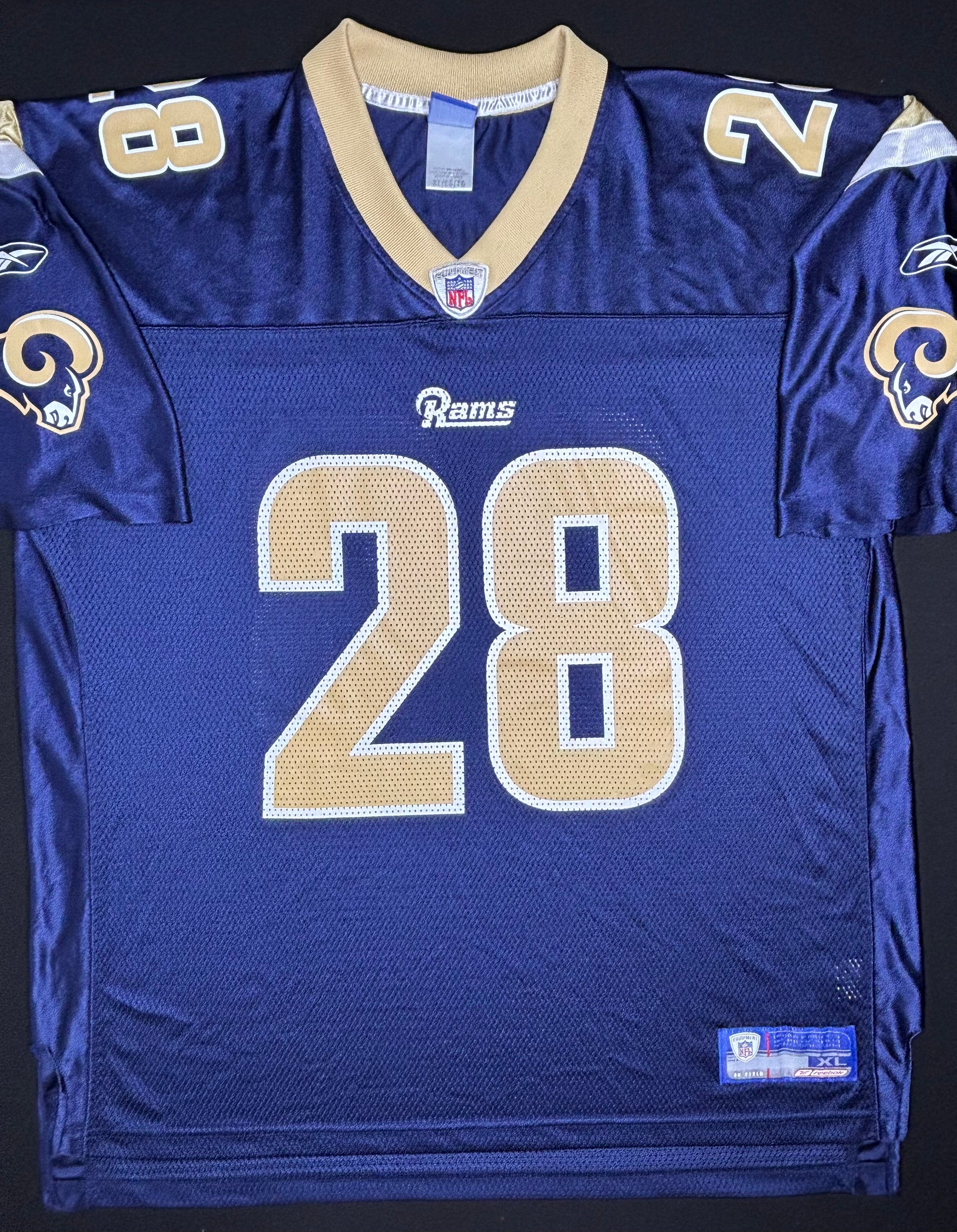 St. Louis Rams Marshall Faulk Reebok Football Jersey