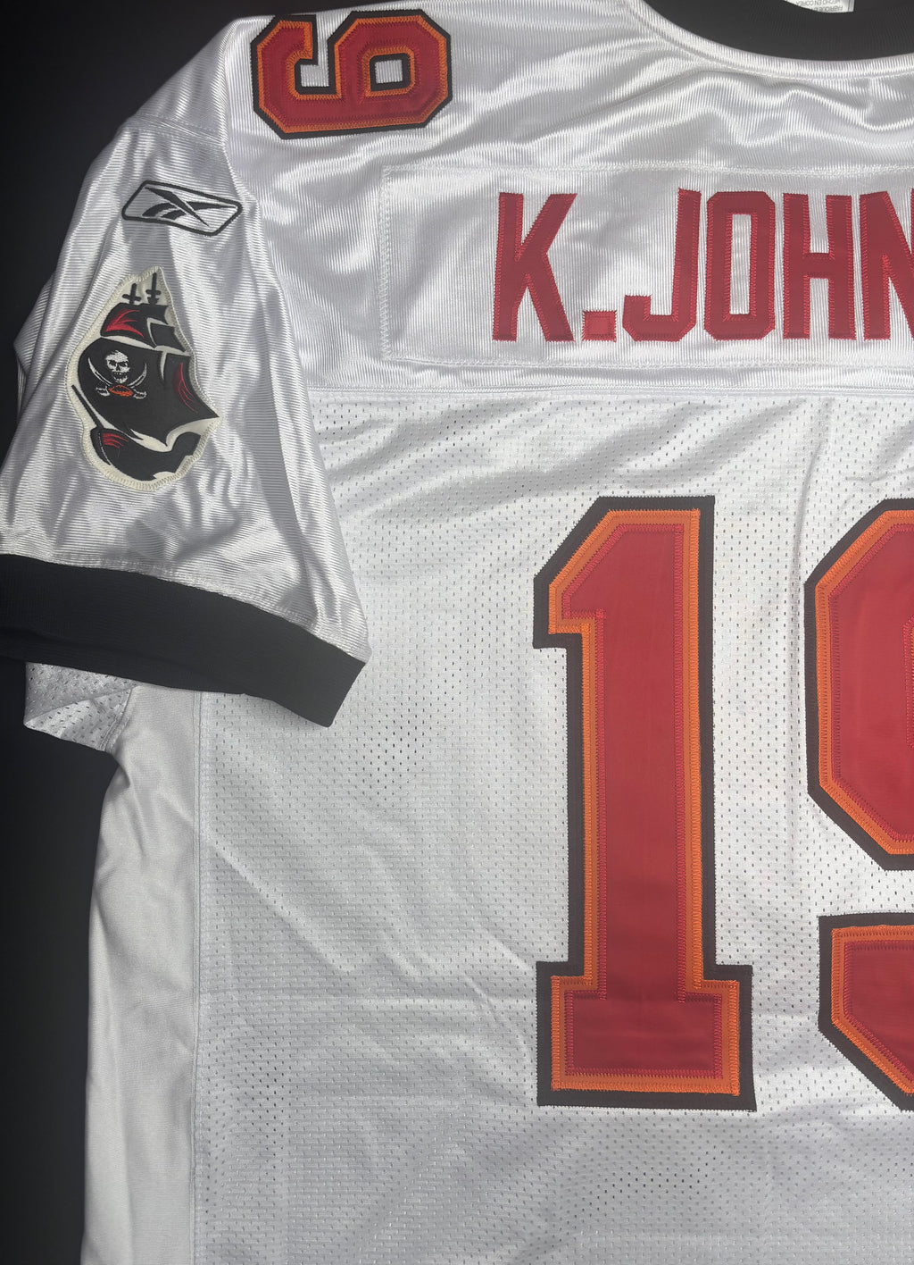 Tampa Bay Buccaneers Keyshawn Johnson Authentic Reebok Football Jersey Size: 56