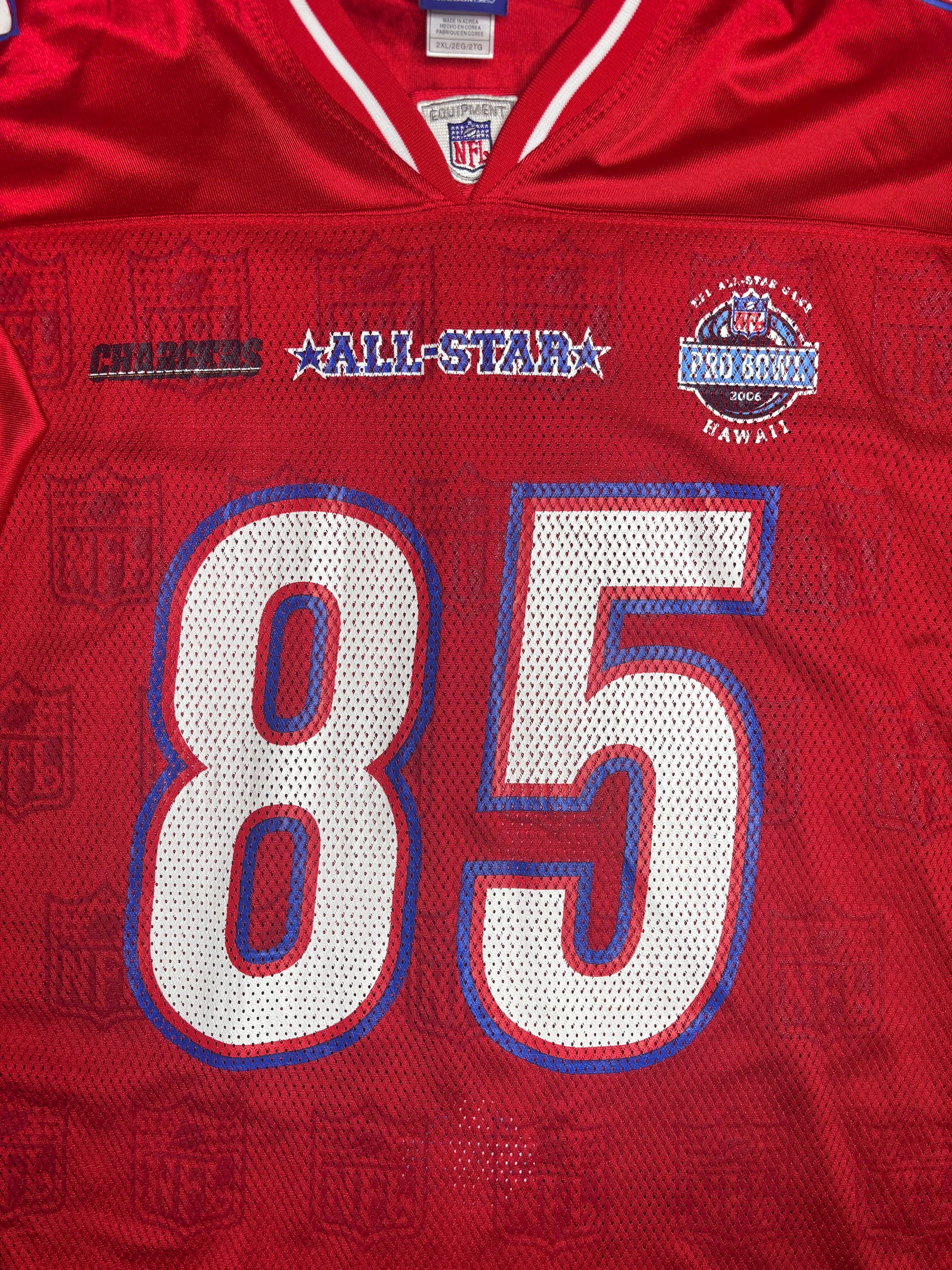 San Diego Chargers Antonio Gates 2006 Pro Bowl Reebok Football Jersey Size: XXL