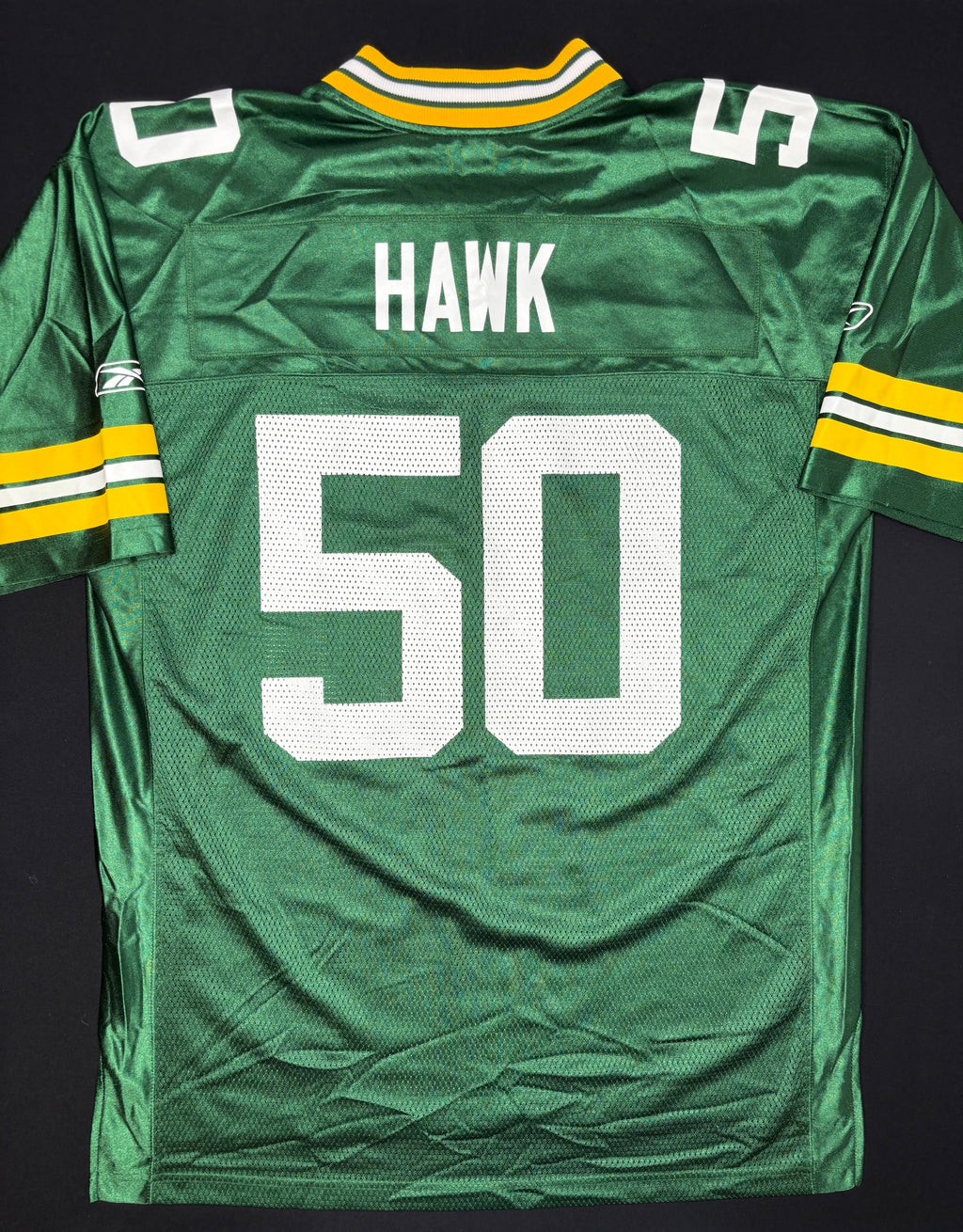 Green Bay Packers AJ Hawk Reebok Football Jersey Size: Large