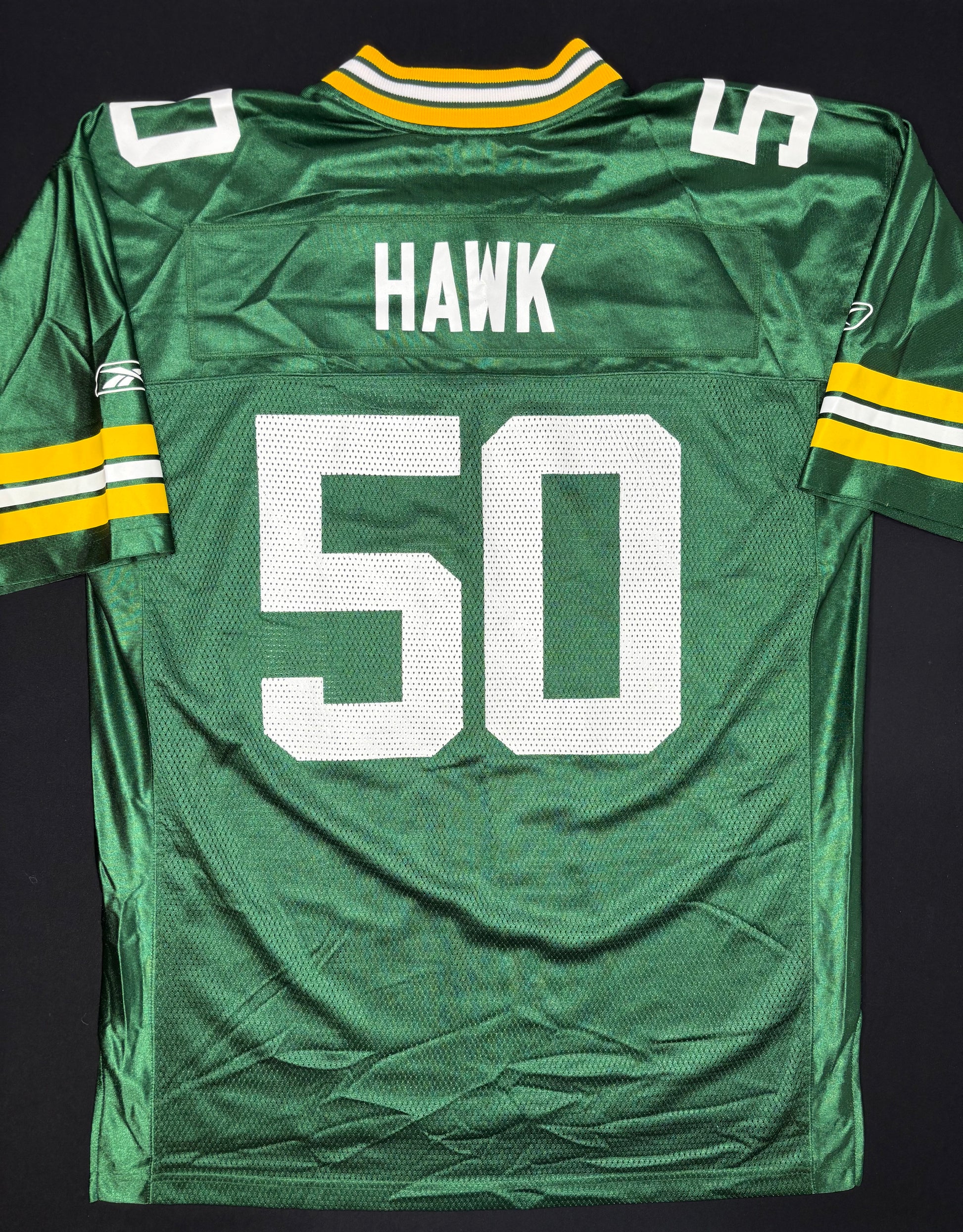 Green Bay Packers AJ Hawk Reebok Football Jersey Size: Large