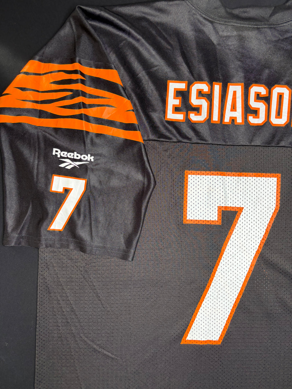 Cincinnati Bengals Boomer Esiason Reebok Throwbacks Football Jersey Size: XL