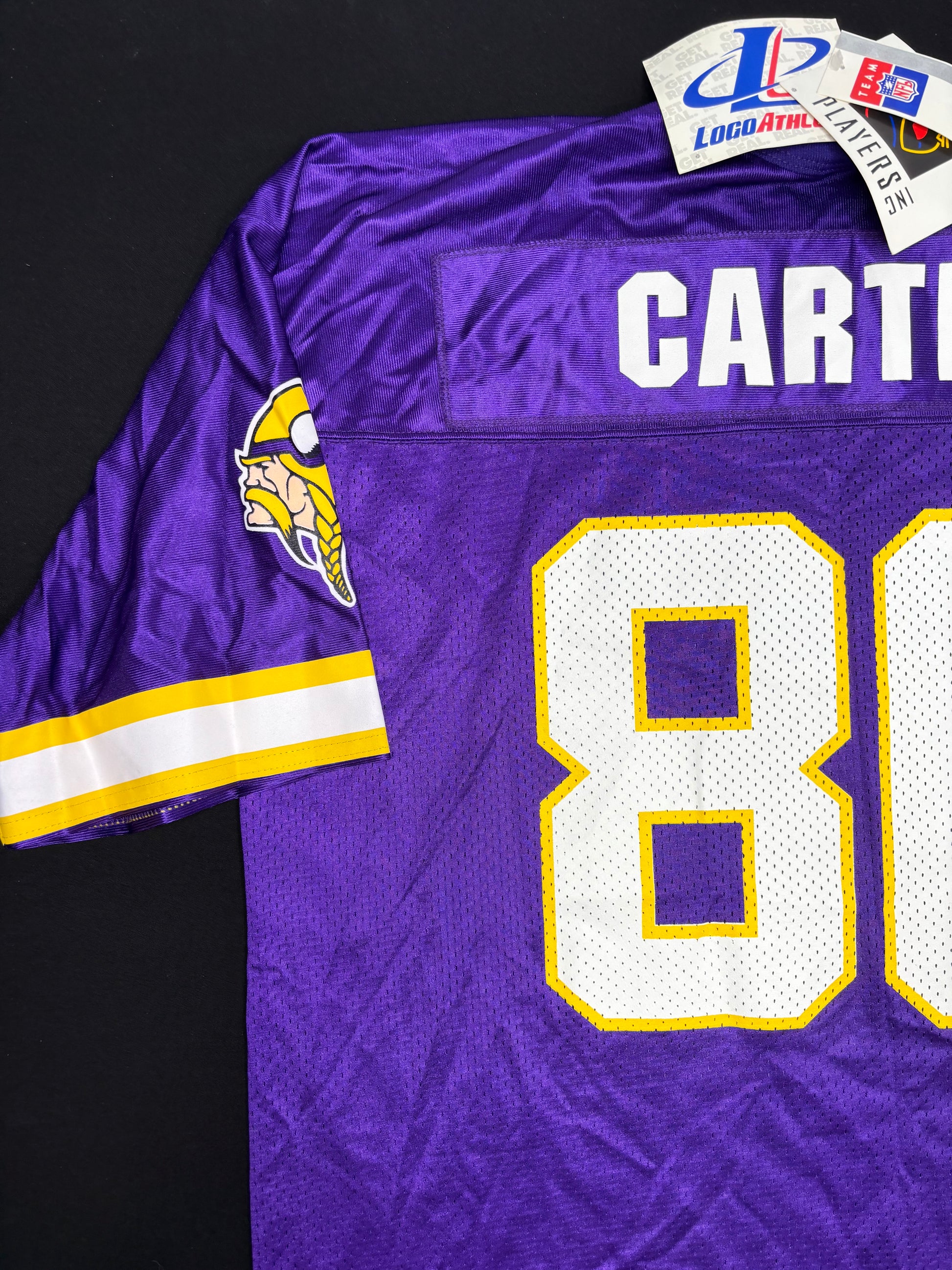 NWT Minnesota Vikings Cris Carter Logo Athletic Football Jersey Size: XL