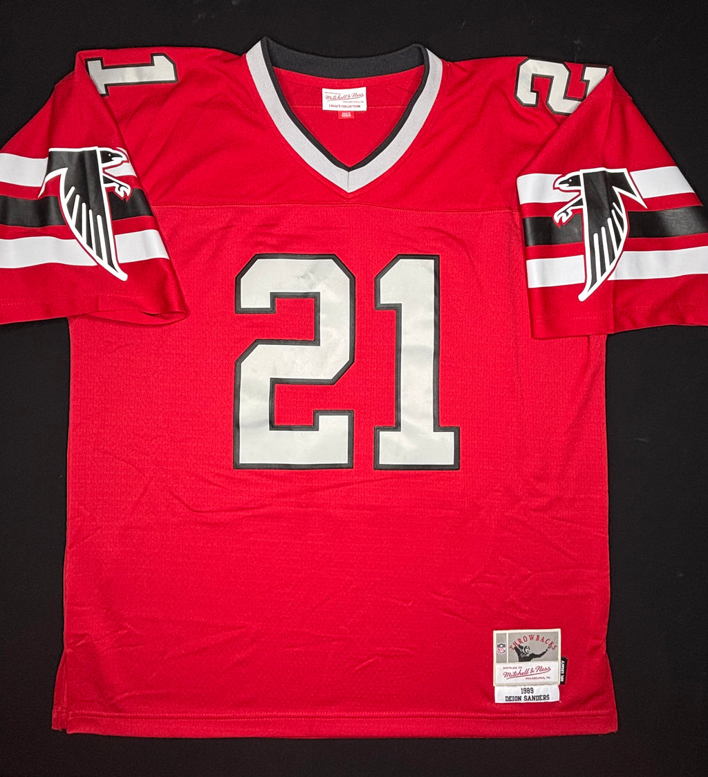 Atlanta Falcons Deion Sanders Mitchell and Ness Alternate Legacy Football Jersey Size: XL