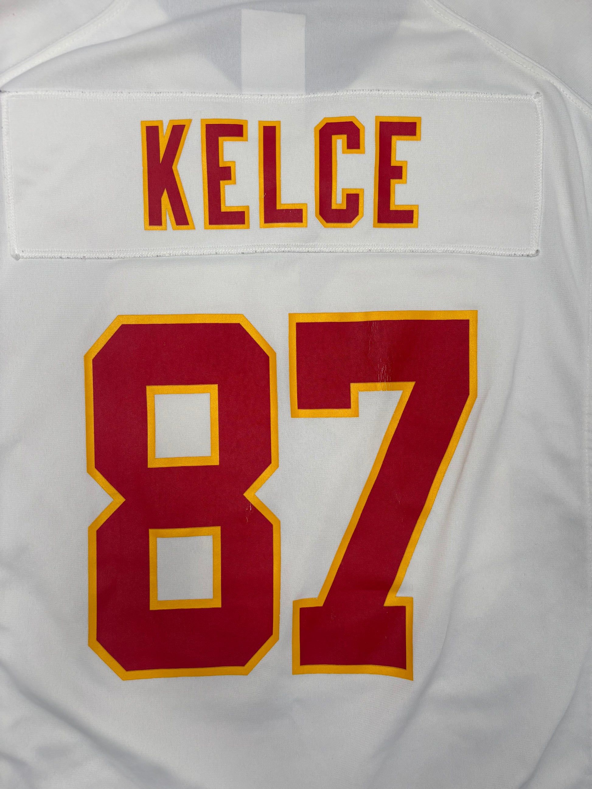 Kansas City Chiefs Travis Kelce W/NKH Patch Nike Football Jersey Size: Large