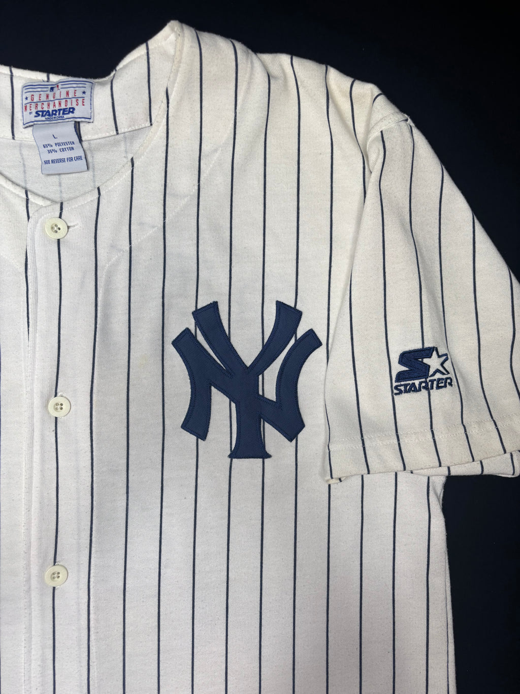 Vintage New York Yankees Lou Gehrig Starter Baseball Jersey Size: Large