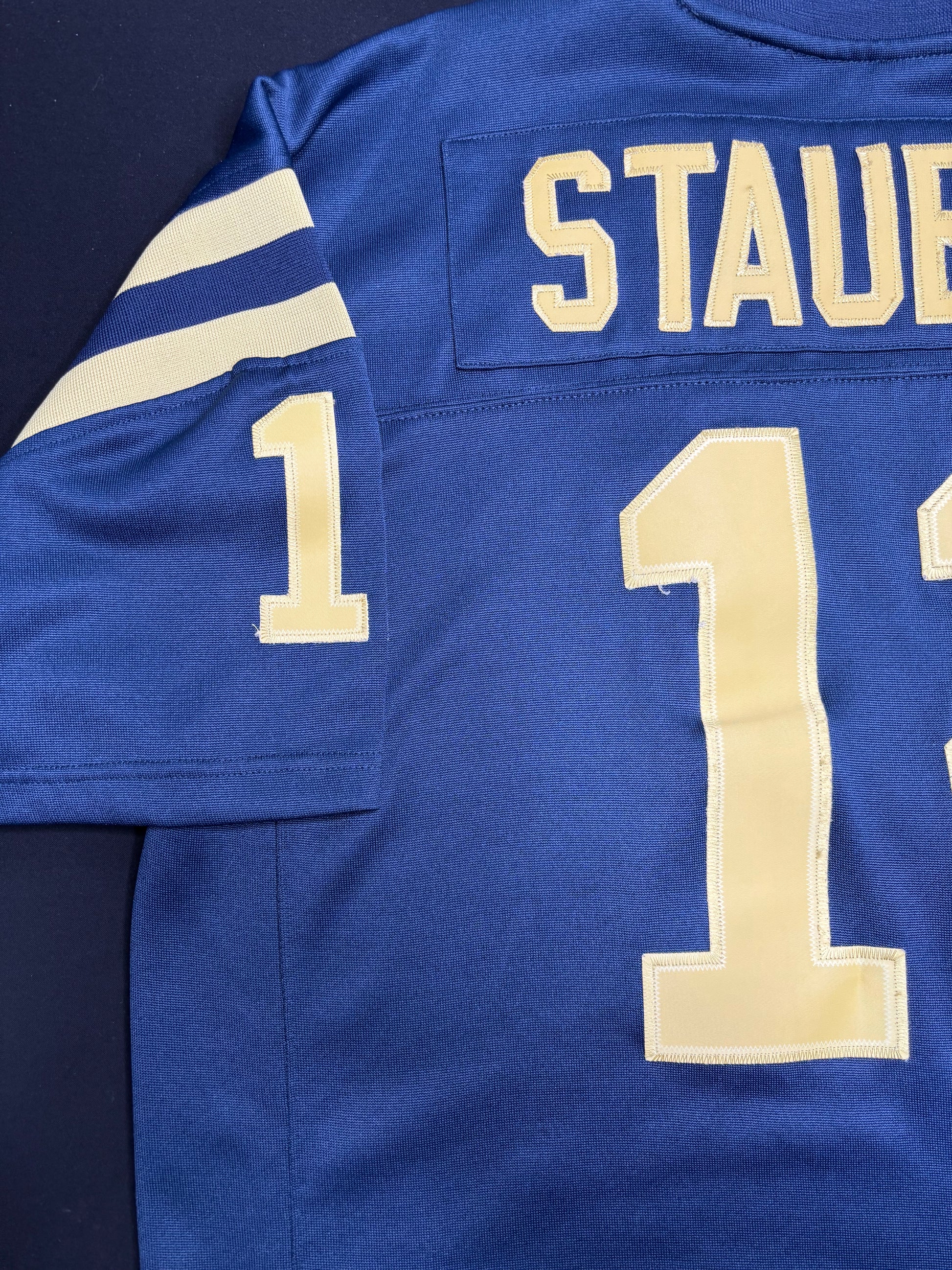 Navy Roger Staubach Adidas HWA Football Jersey Size: Large