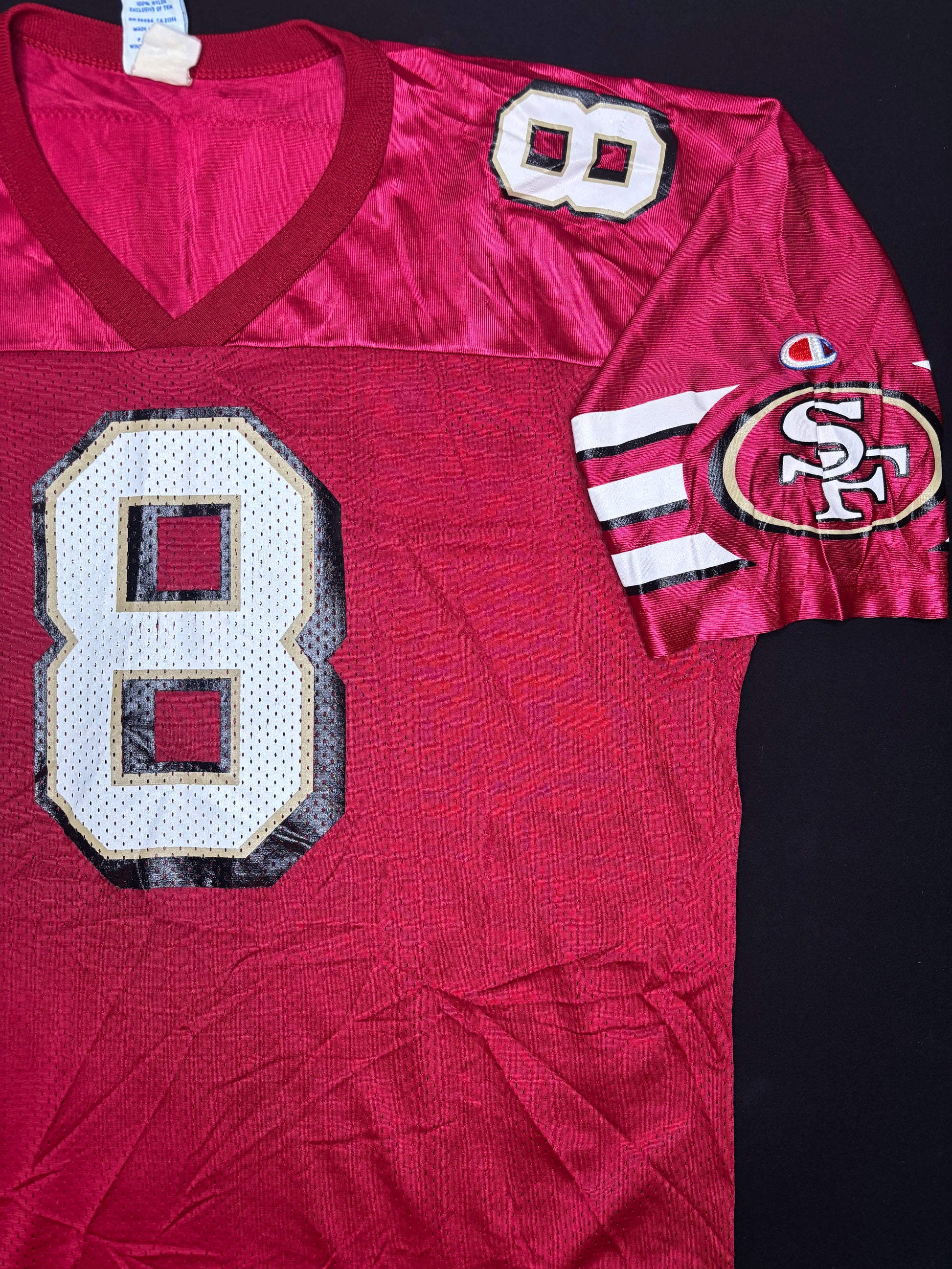 Vintage San Francisco 49ers Steve Young Champion Football Jersey Size: 48