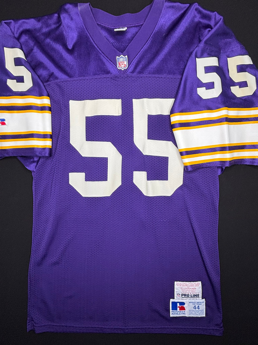 Minnesota Vikings Jack Del Rio Russell Proline Authentic Football Jersey Size: 44