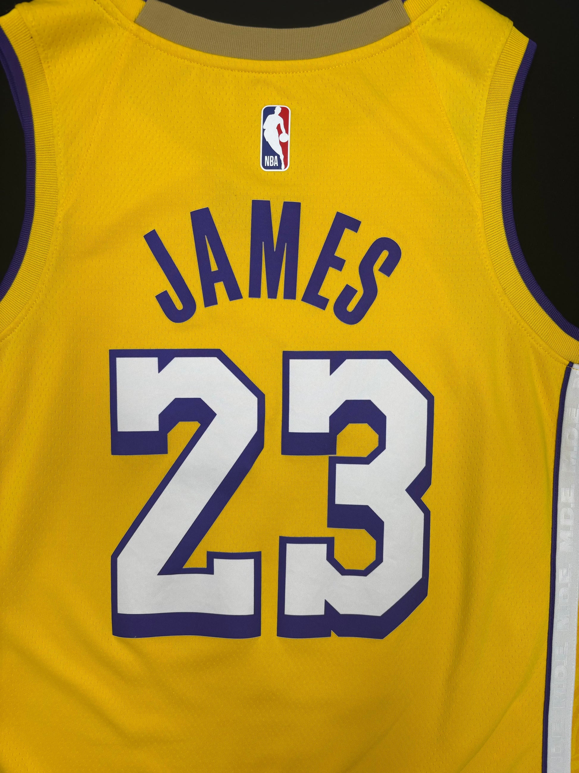 Los Angeles Lakers LeBron James Lore Series Nike Swingman Basketball Jersey Size: 44