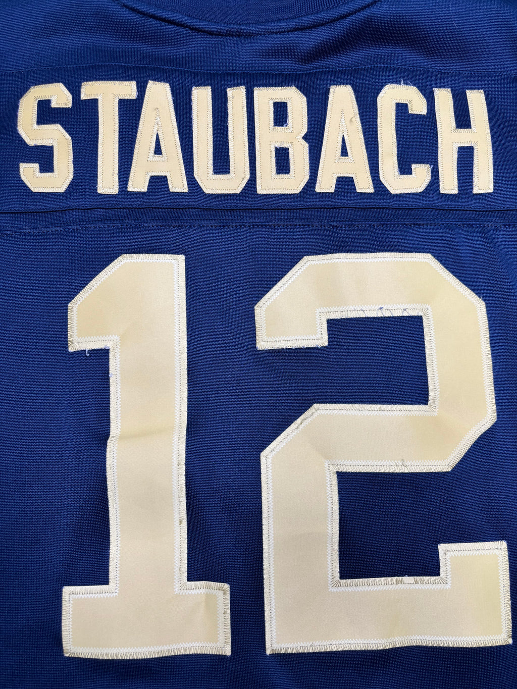 Navy Roger Staubach Adidas HWA Football Jersey Size: Large
