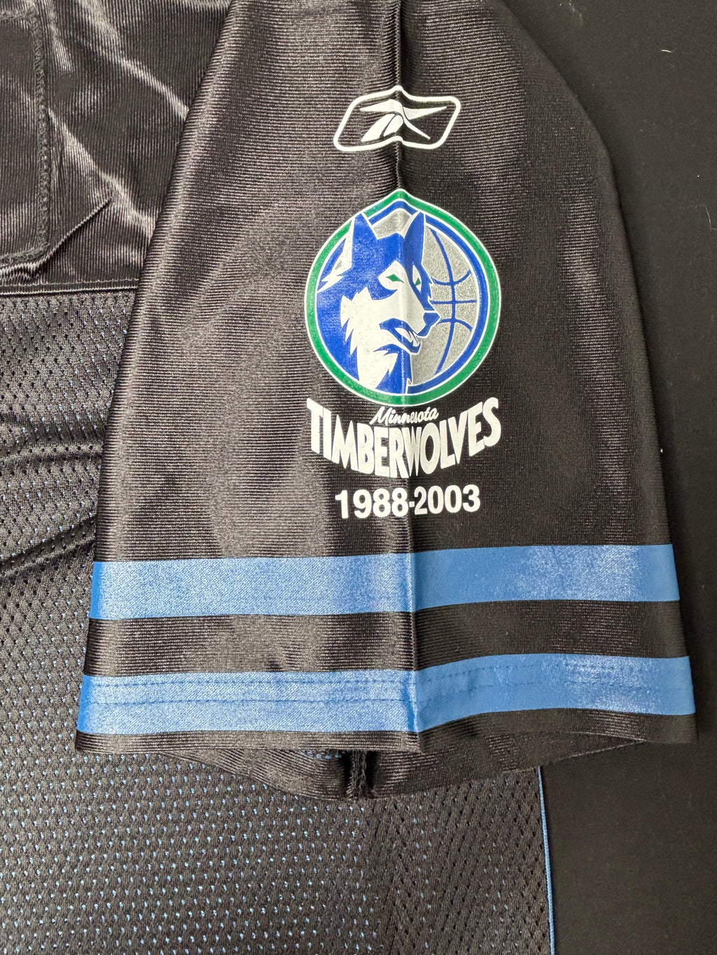 NWT Minnesota Timberwolves 15th Anniversary Reebok Football Jersey Size: XXL