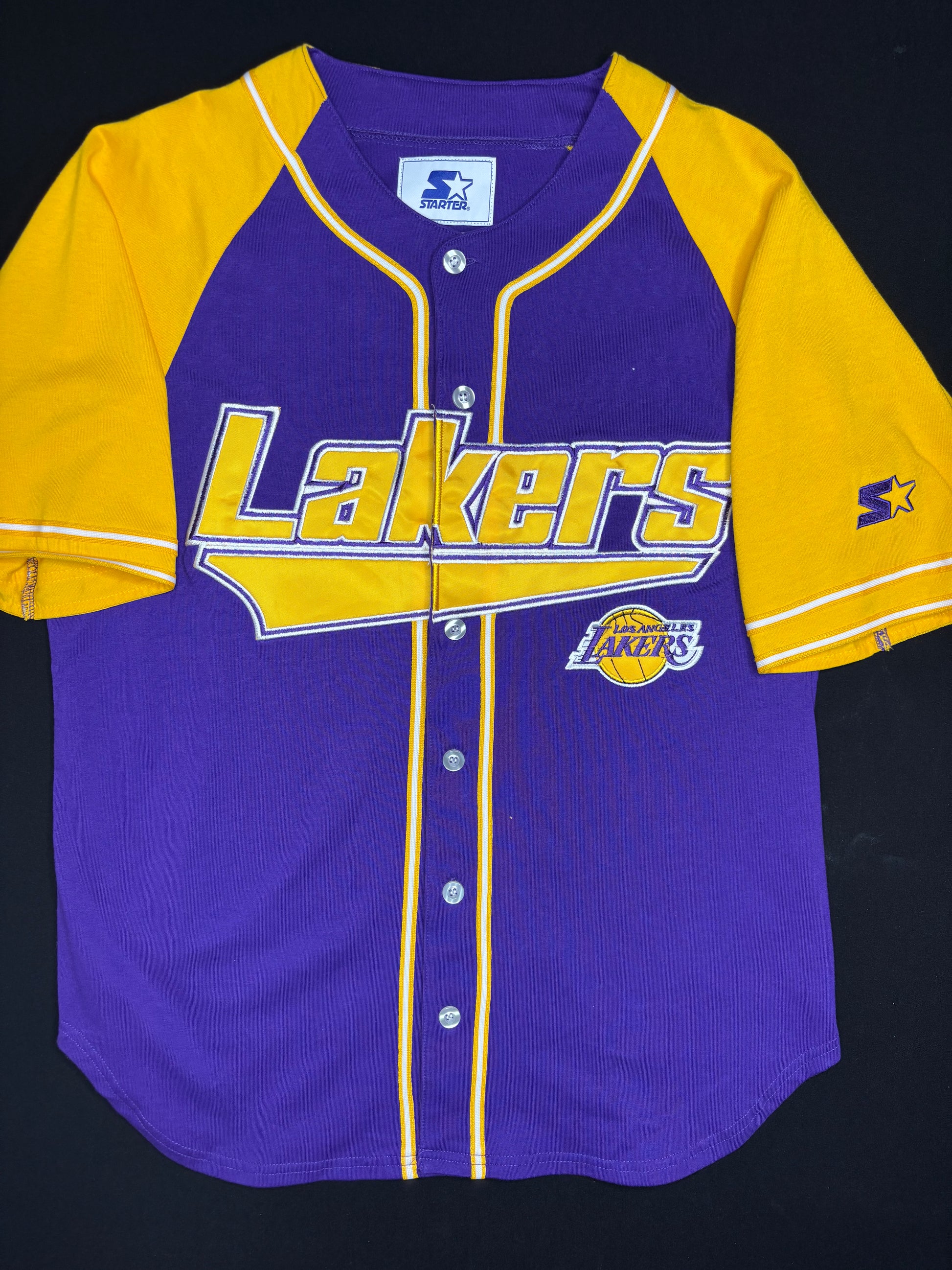 Los Angeles Lakers Vintage Starter Baseball Jersey Size: Large