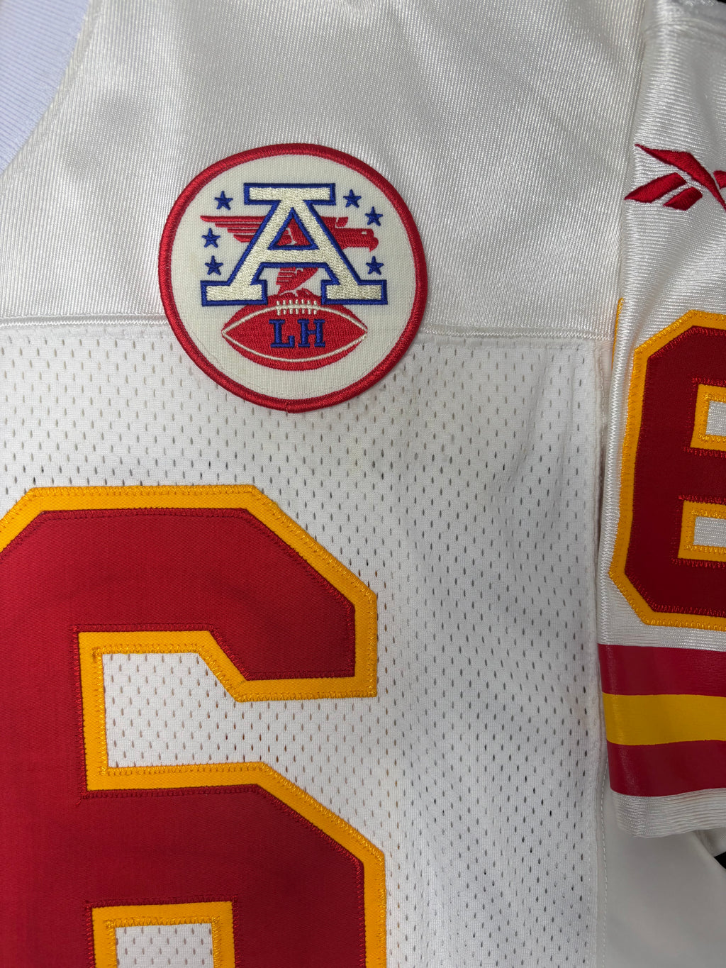 Kansas City Chiefs Derrick Johnson Autographed Reebok Pro Line Authentic W/ 50 Year Anniversary Patch Football Jersey Size: 48