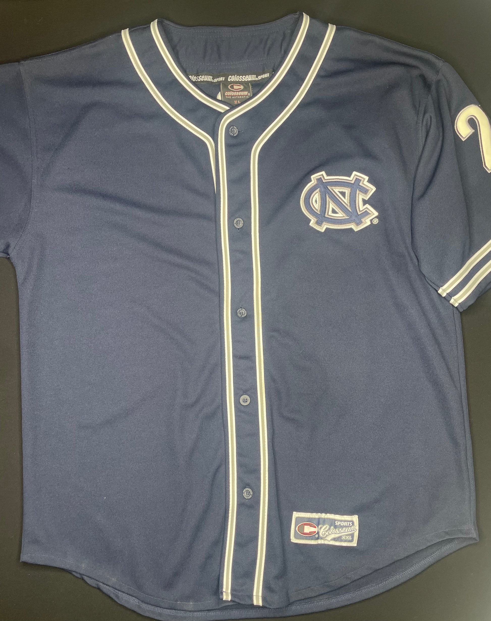 Vintage North Carolina Tar Heels Colosseum Baseball Jersey Size: XL