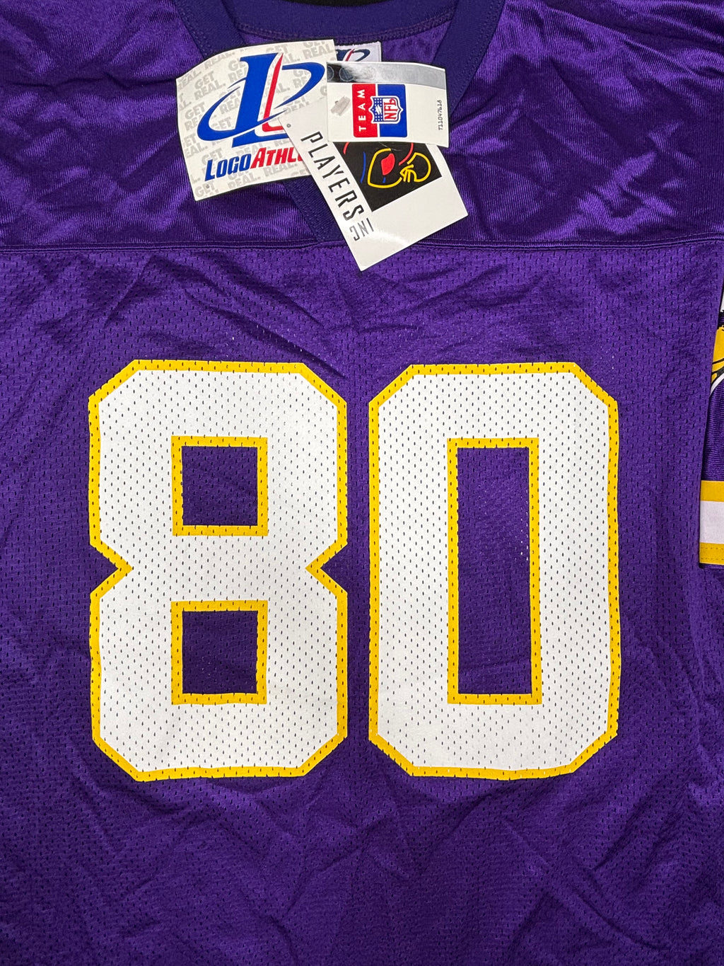 NWT Minnesota Vikings Cris Carter Logo Athletic Football Jersey Size: XL