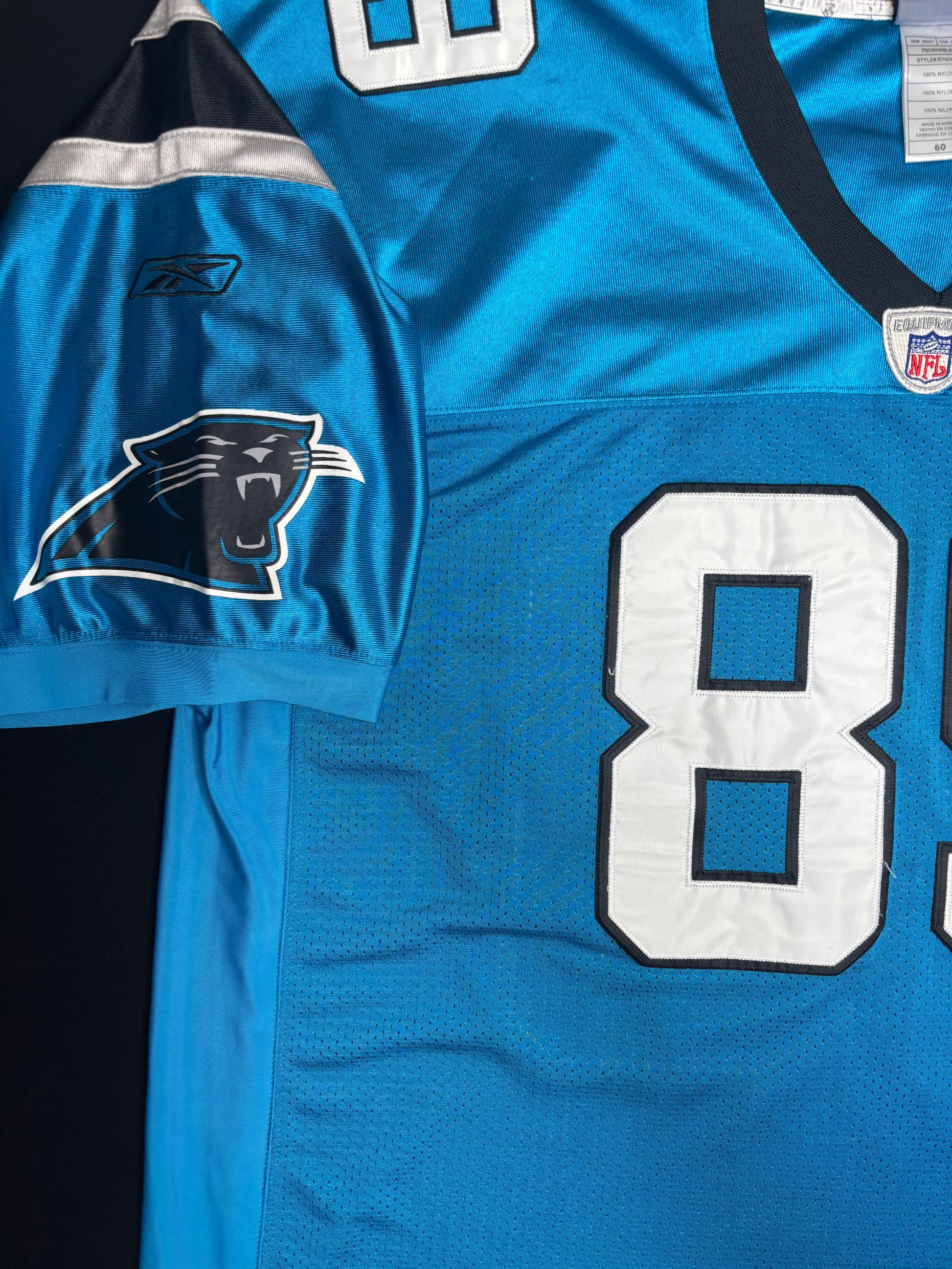 Carolina Panthers Steve Smith Authentic Reebok Football Jersey Size: 60