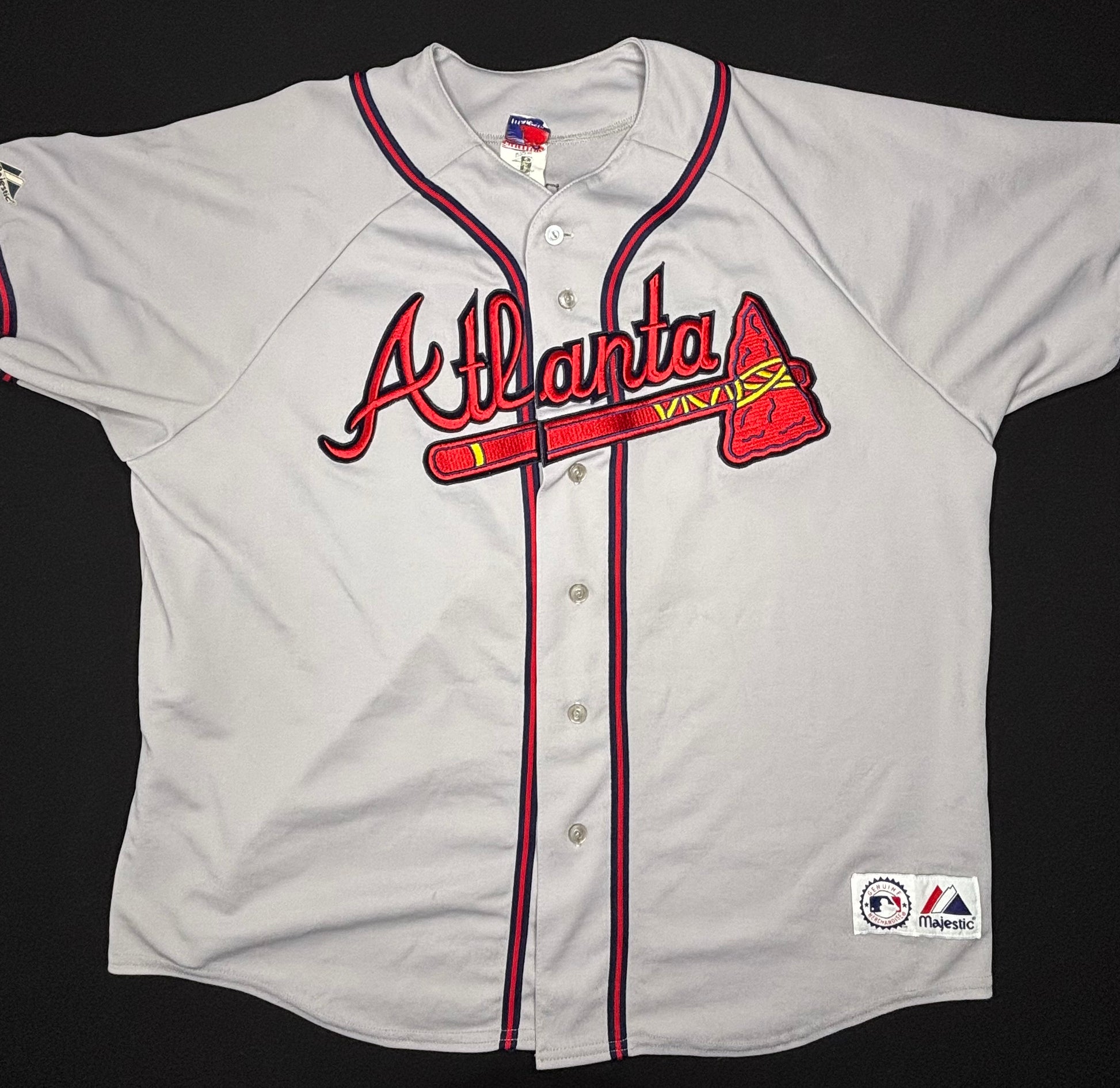 Atlanta Braves Chipper Jones Majestic Baseball Jerseys Size: XXL