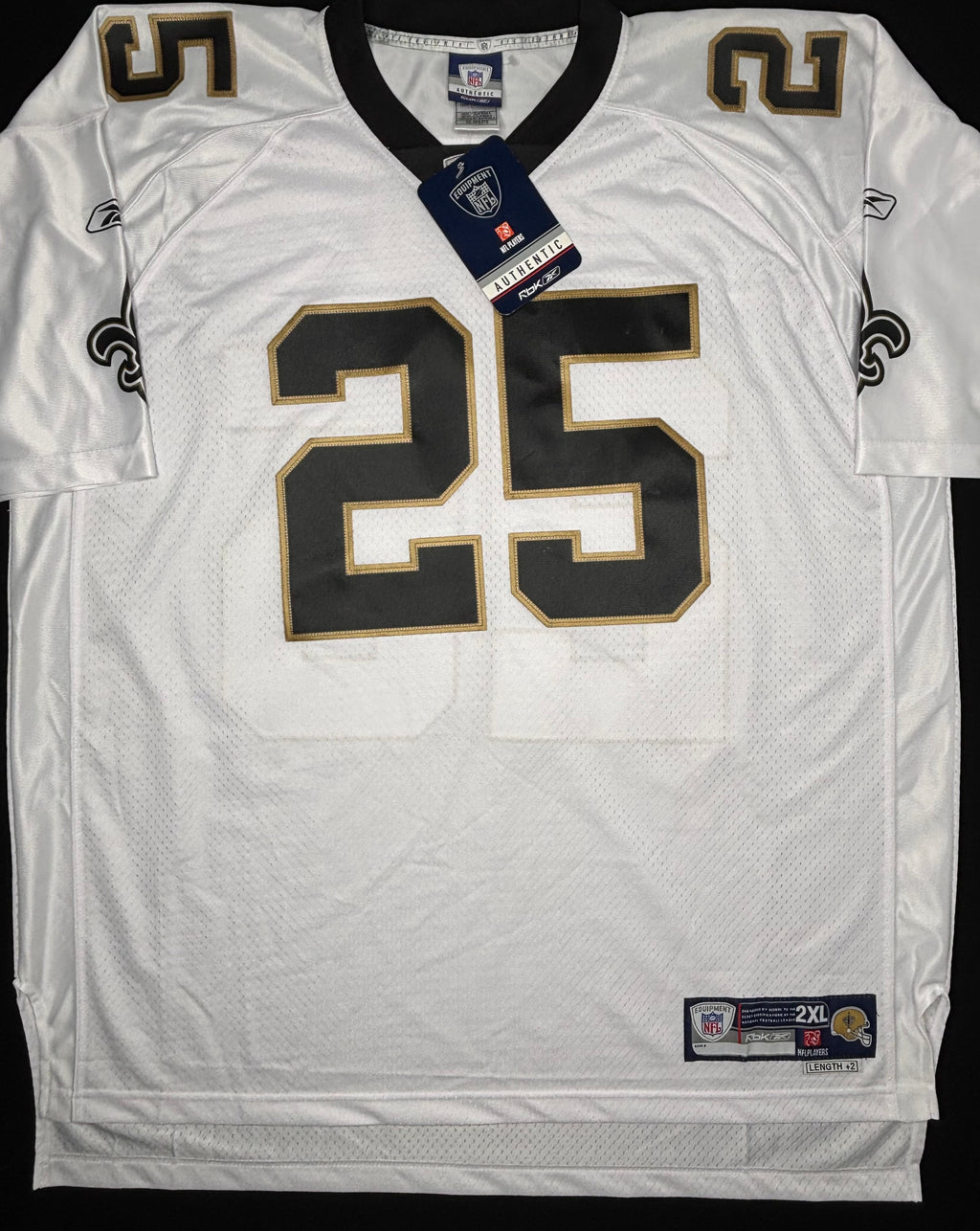 NWT New Orleans Saints Reggie Bush Reebok Premiere Football Jersey Size: XXL