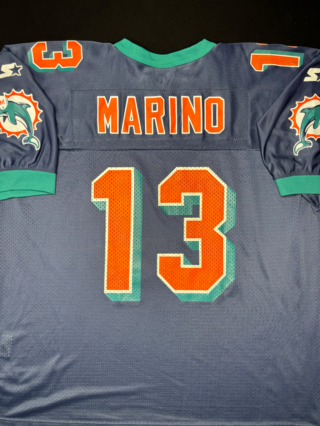 Miami Dolphins Dan Marino Alt Blue Starter Football Jersey Size: 54