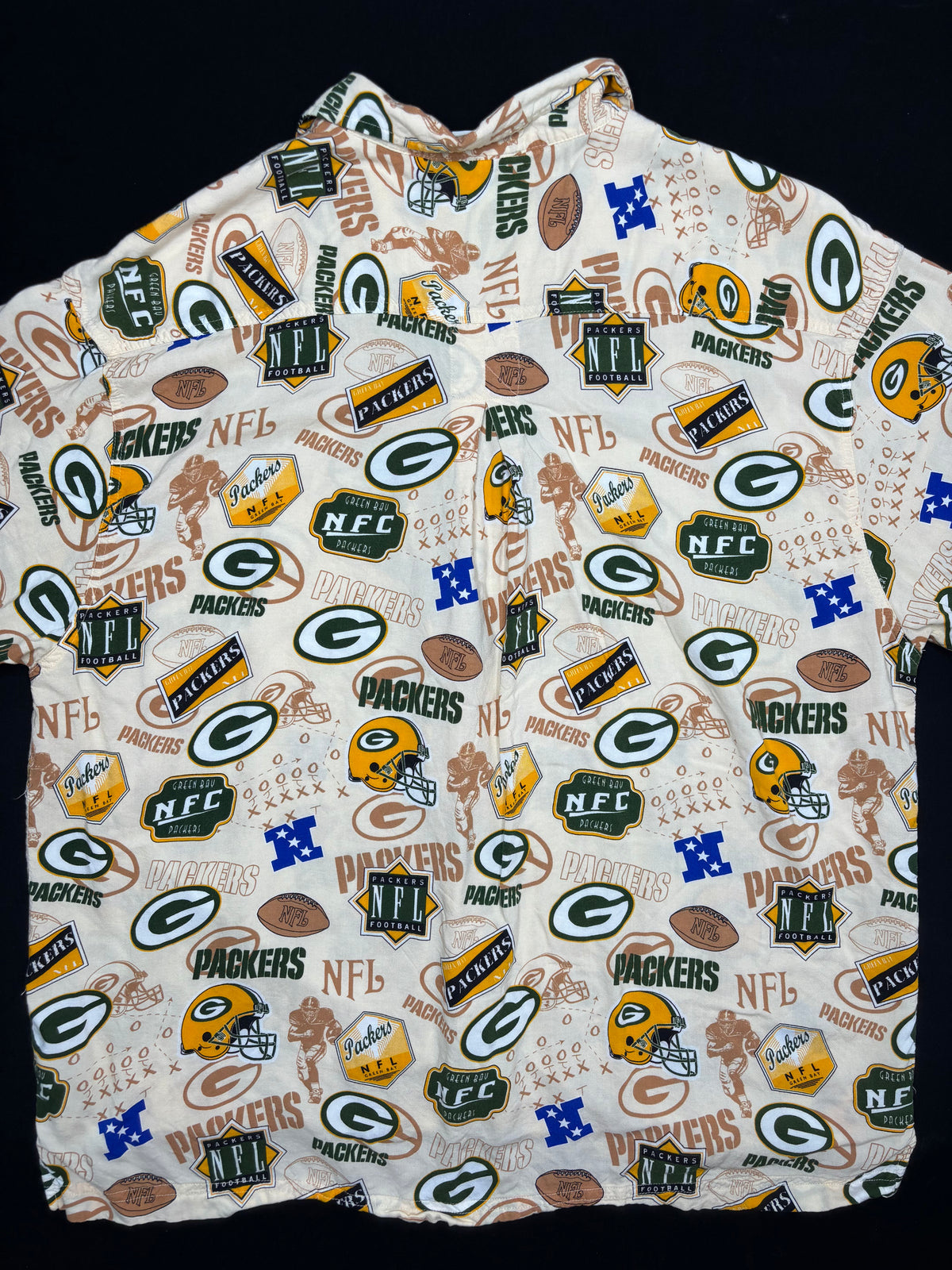 Green Bay Packers Hawaiian Button Up Size: XL