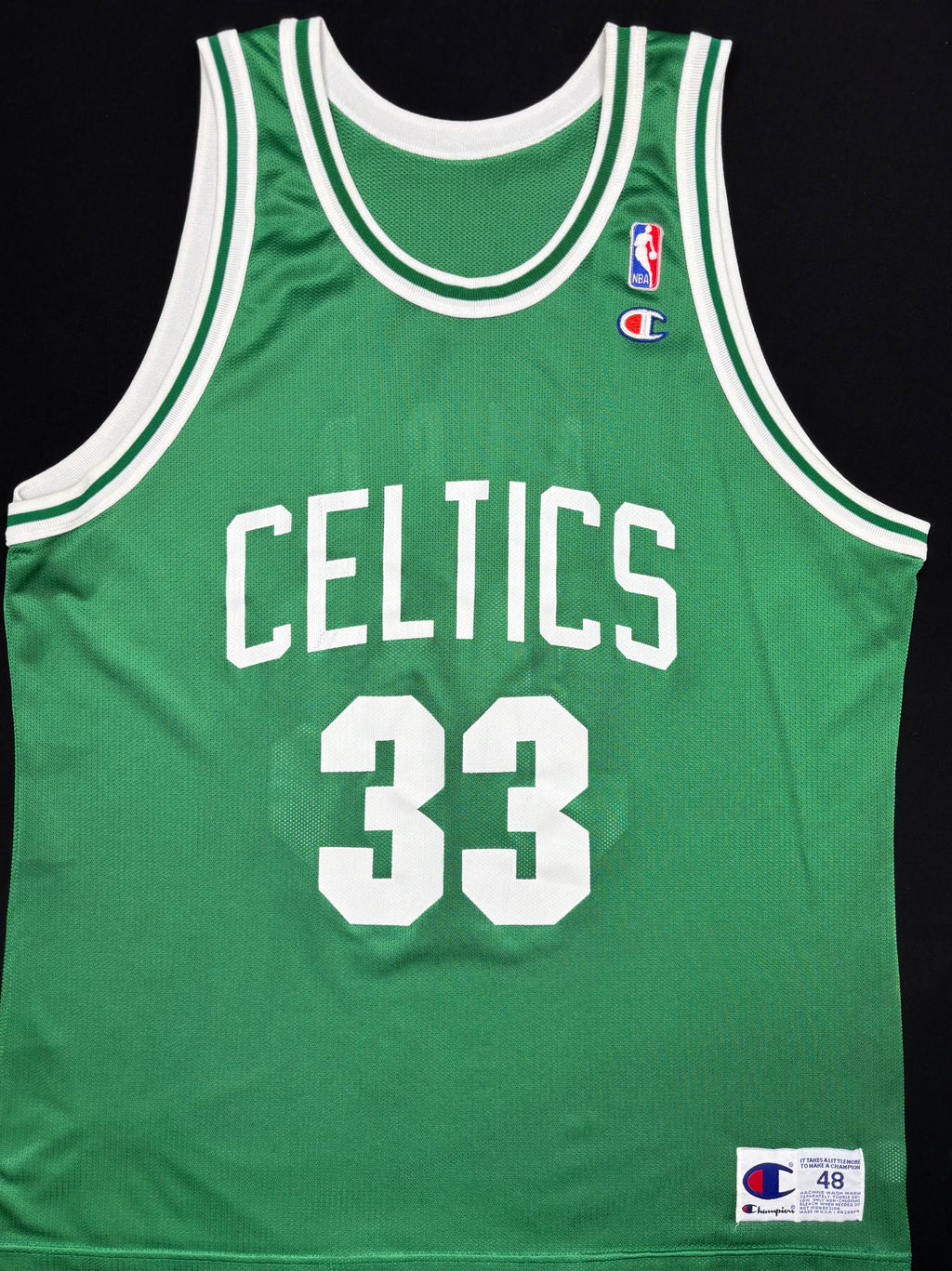Boston Celtics Larry Bird Champion Basketball Jersey Size: 48
