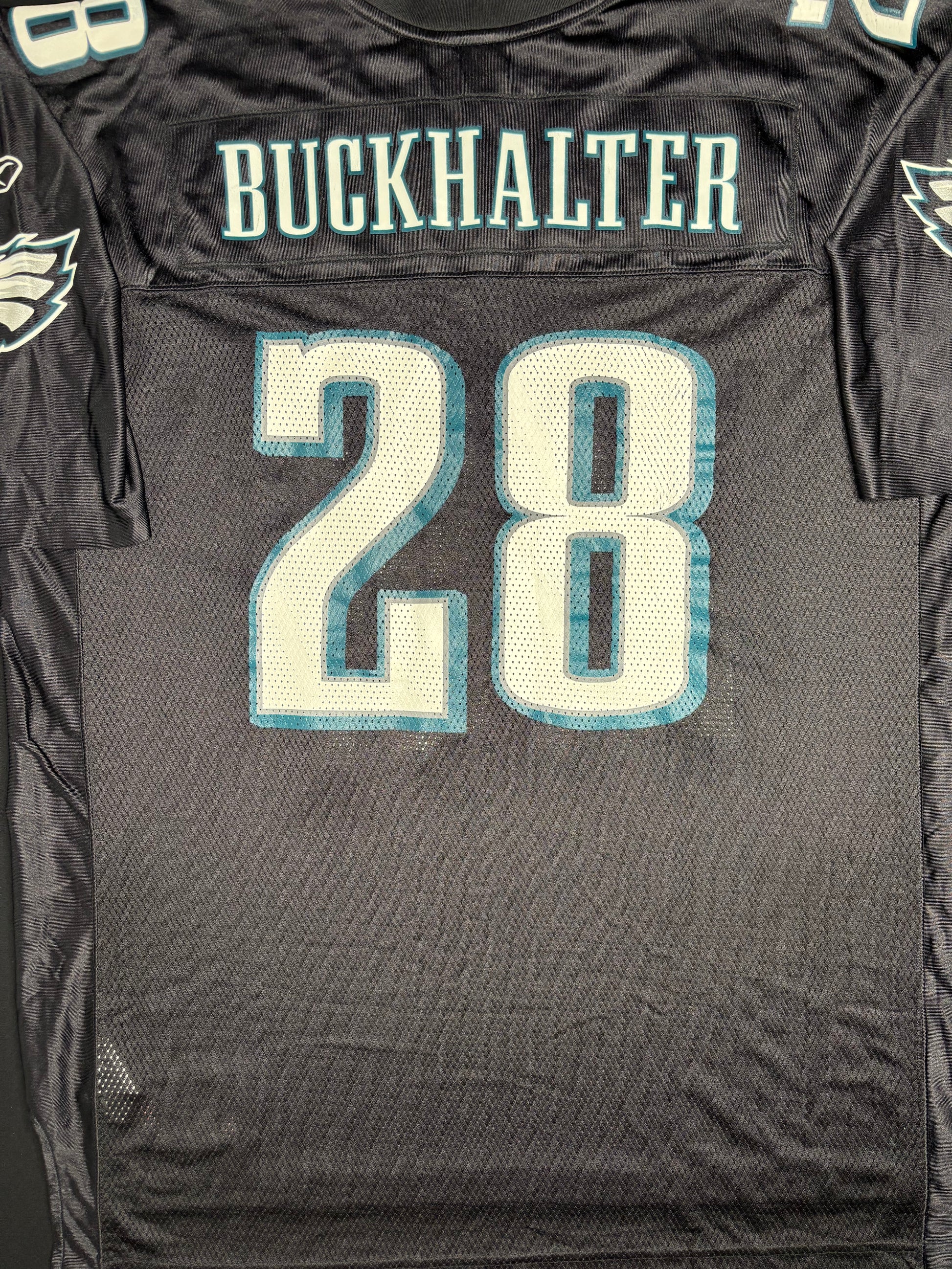 Philadelphia Eagles Correll Buckhalter Alt Black Reebok Football Jersey Size: XXL