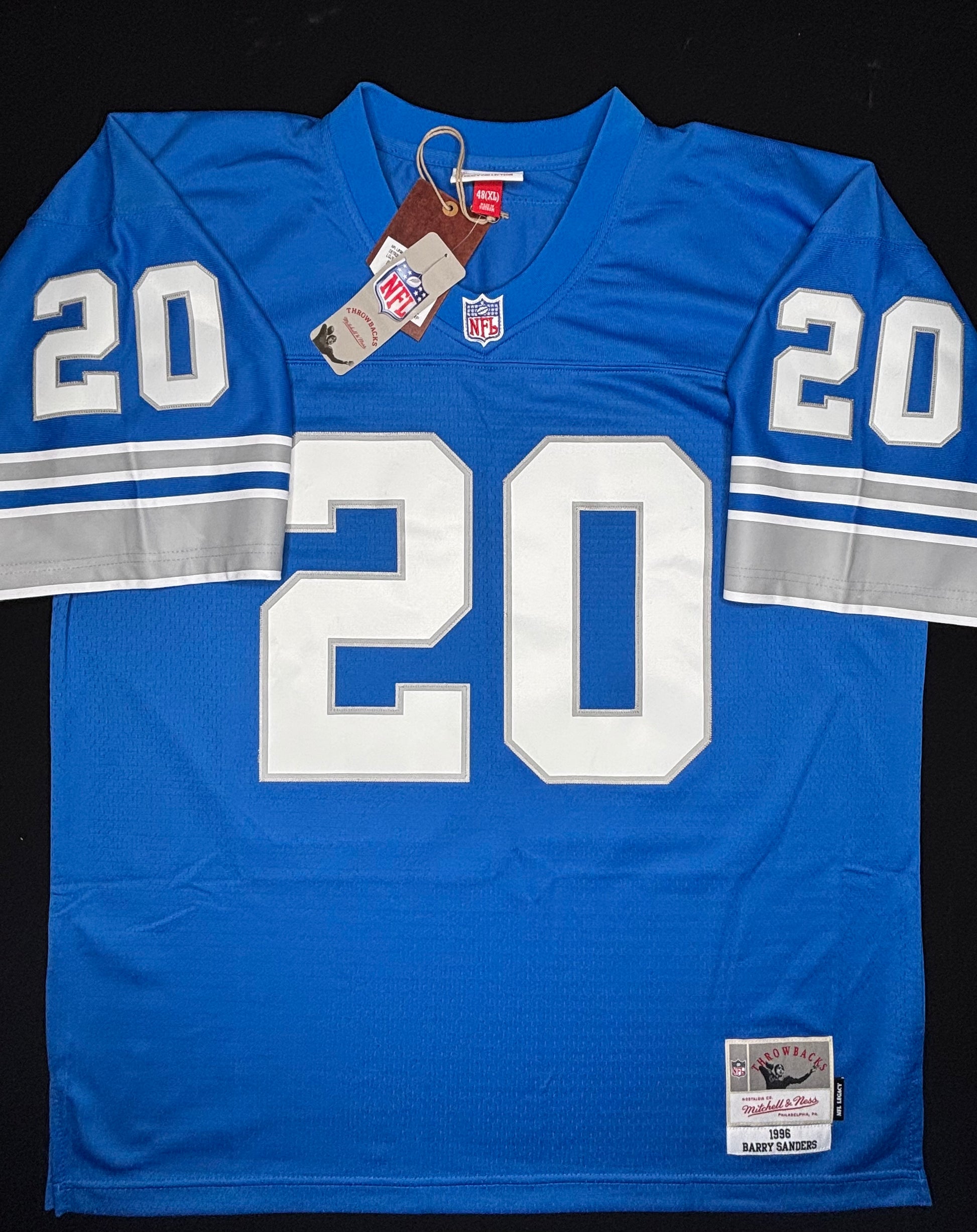NWT Detroit Lions Barry Sanders Mitchell And Ness Legacy Football Jersey Size: XL