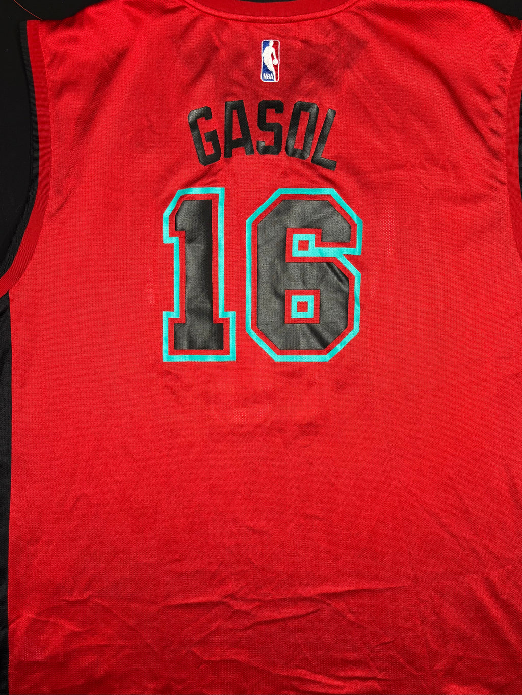 Memphis Grizzlies Pau Gasol Red Alternate Reebok Basketball Jersey Size: XXL