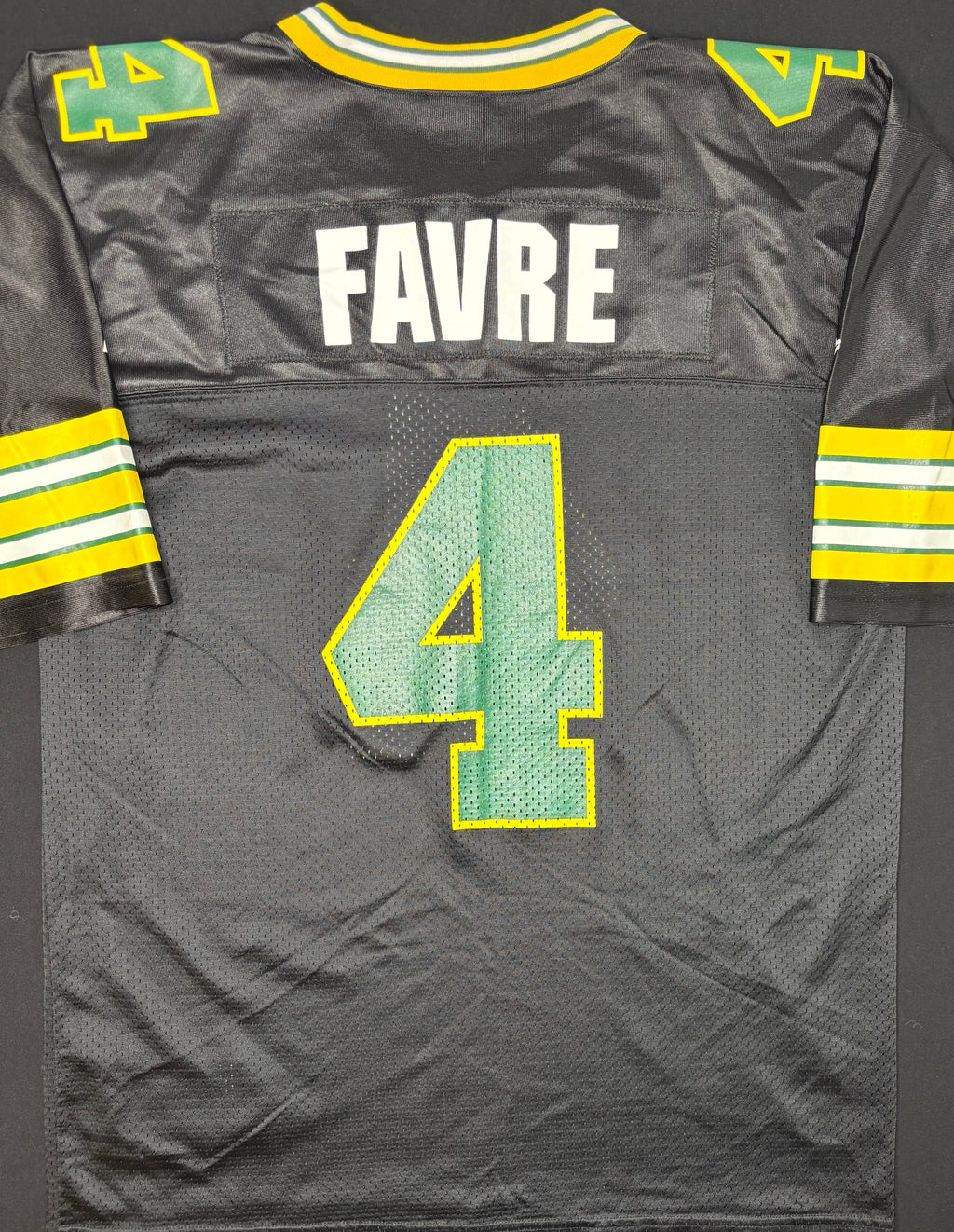 Vintage Green Bay Packers Brett Favre Alt Black Starter Football Jersey Size: 52